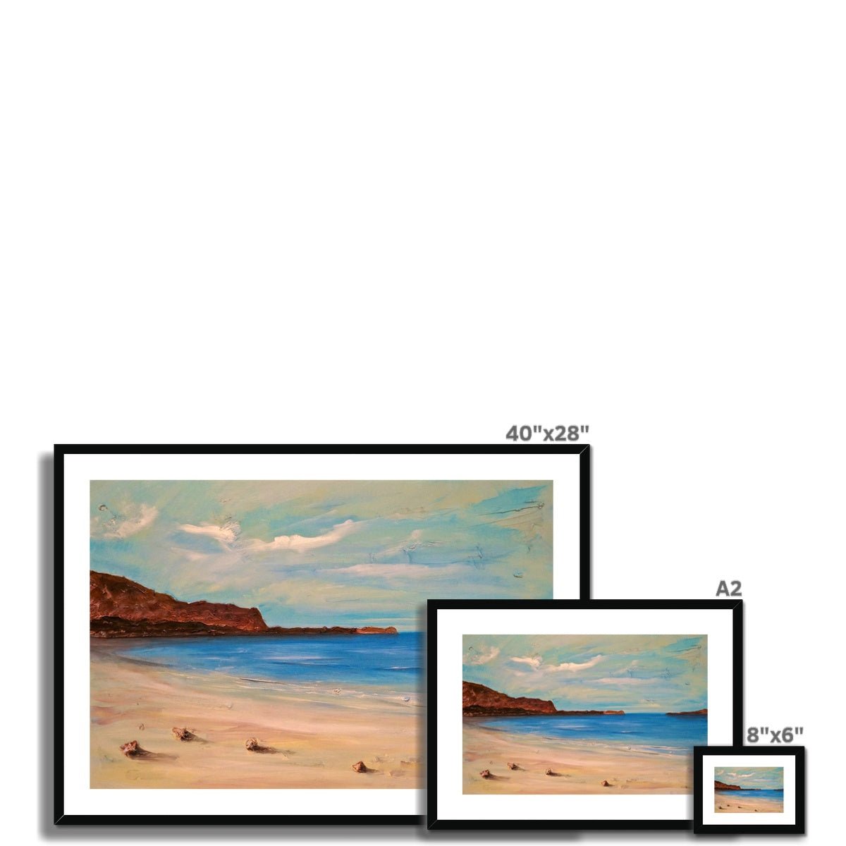 Bosta Beach Lewis Painting | Framed & Mounted Prints From Scotland