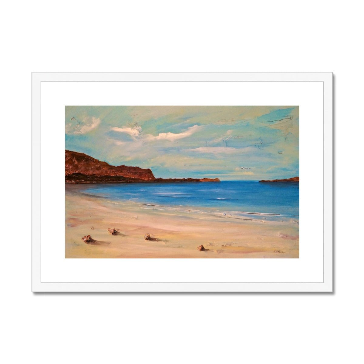 Bosta Beach Lewis Painting | Framed & Mounted Prints From Scotland