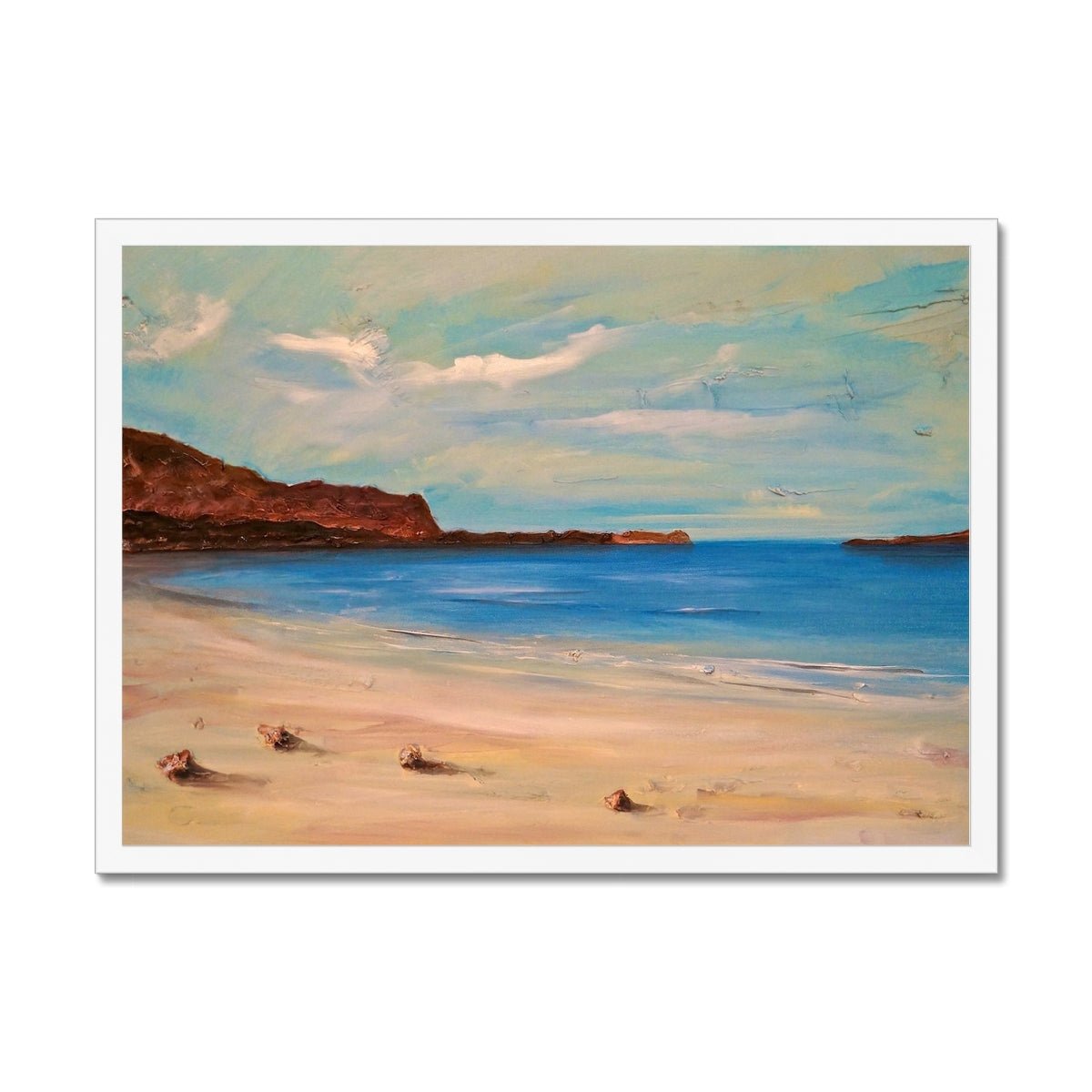 Bosta Beach Lewis Painting | Framed Prints From Scotland