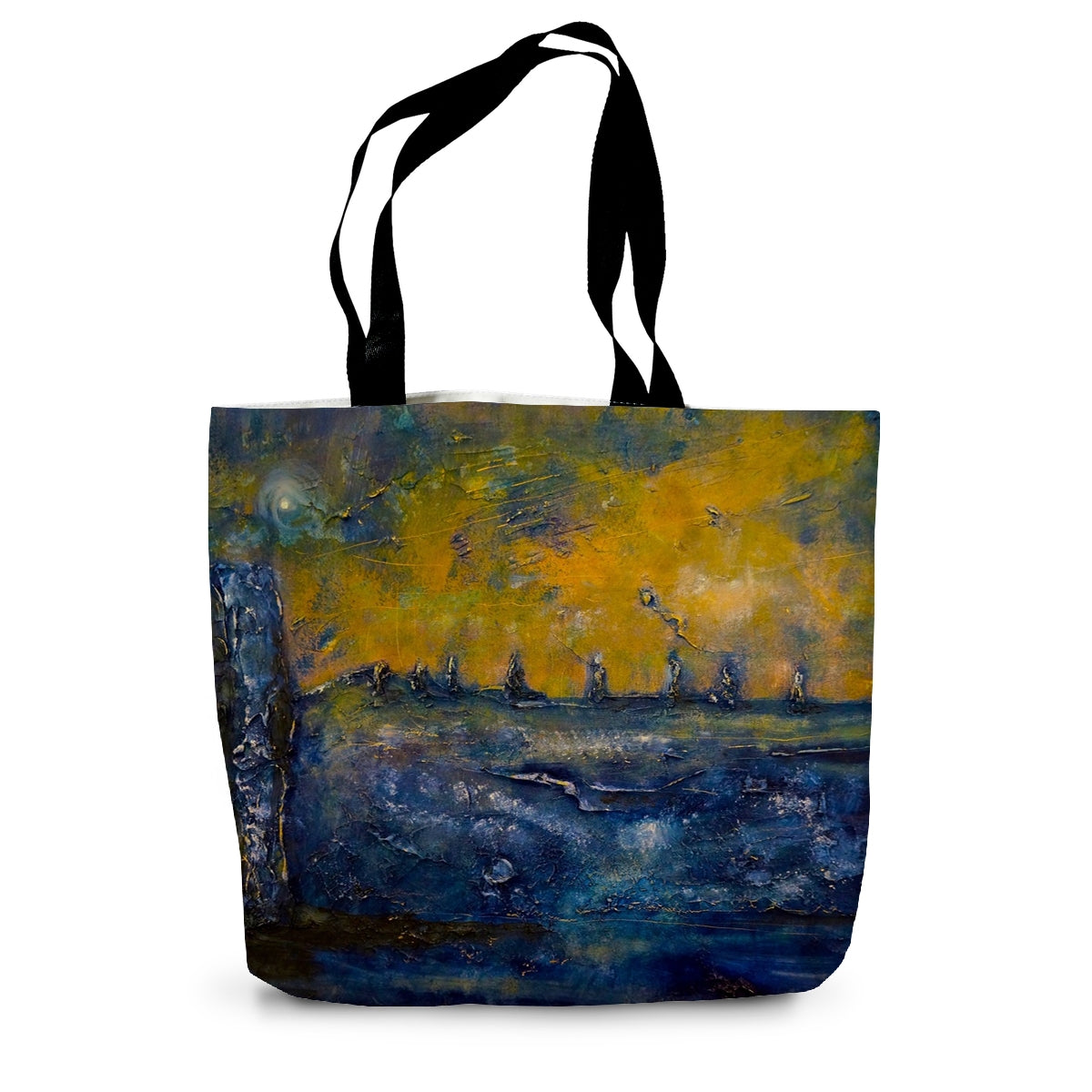 Brodgar Moonlight Orkney Art Gifts Canvas Tote Bag