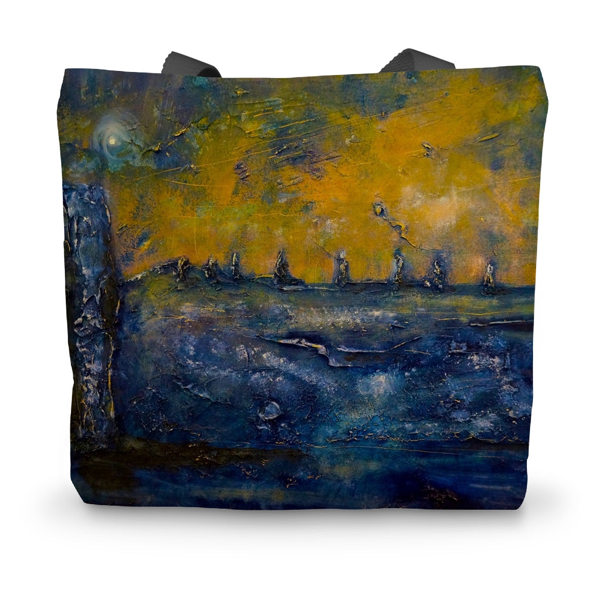 Brodgar Moonlight Orkney Art Gifts Canvas Tote Bag