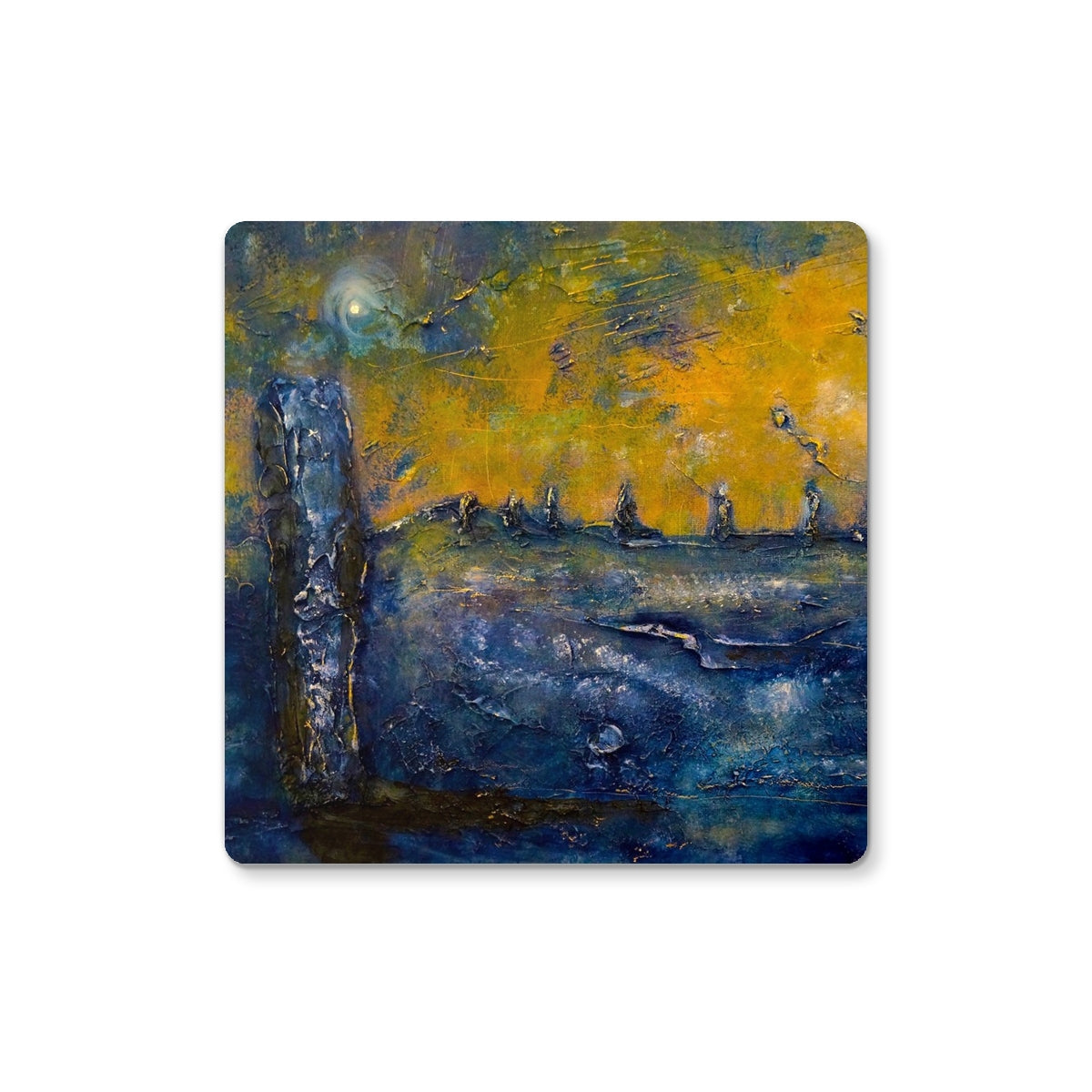 Brodgar Moonlight Orkney | Scottish Art Gifts | Coaster