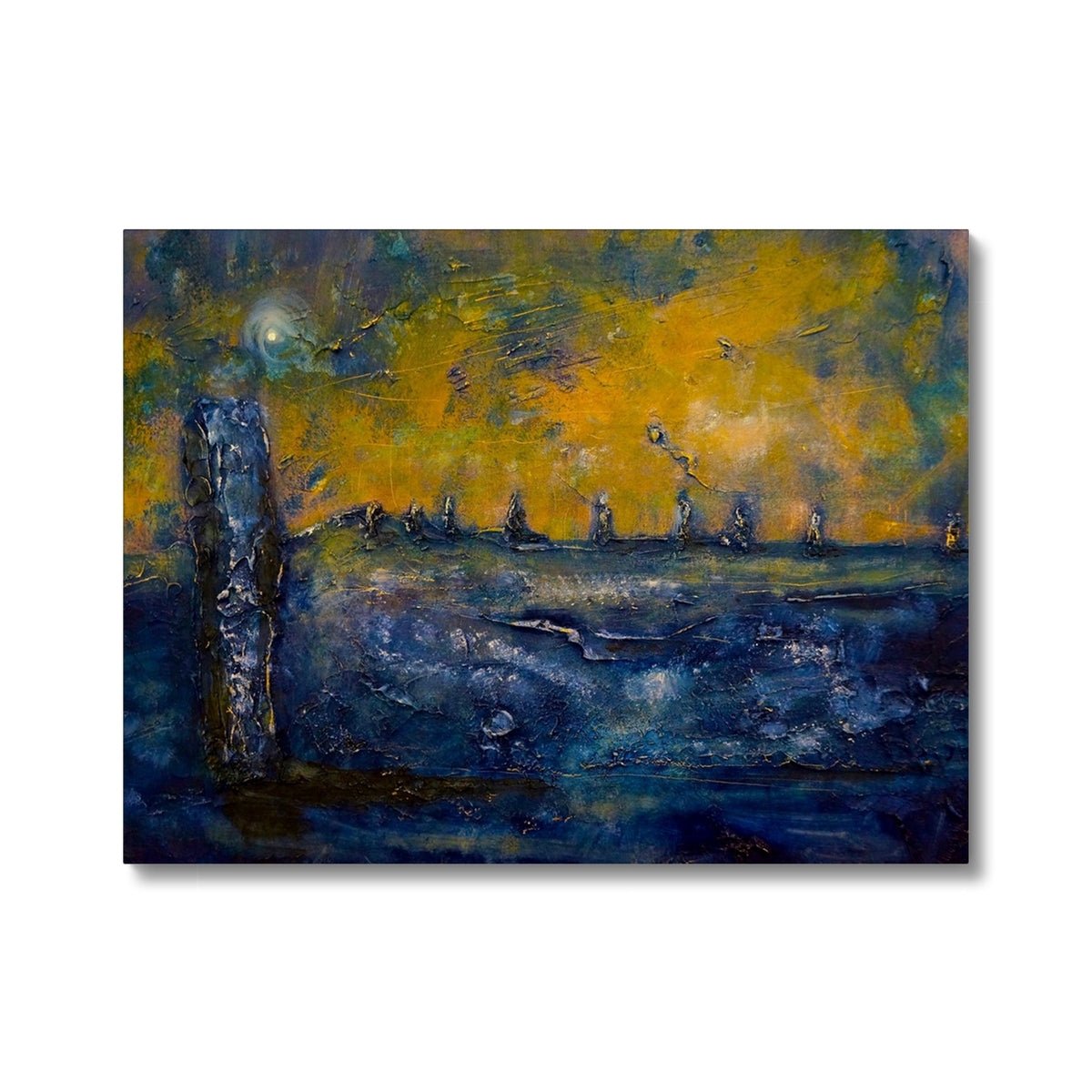 Brodgar Moonlight Orkney Painting | Canvas From Scotland