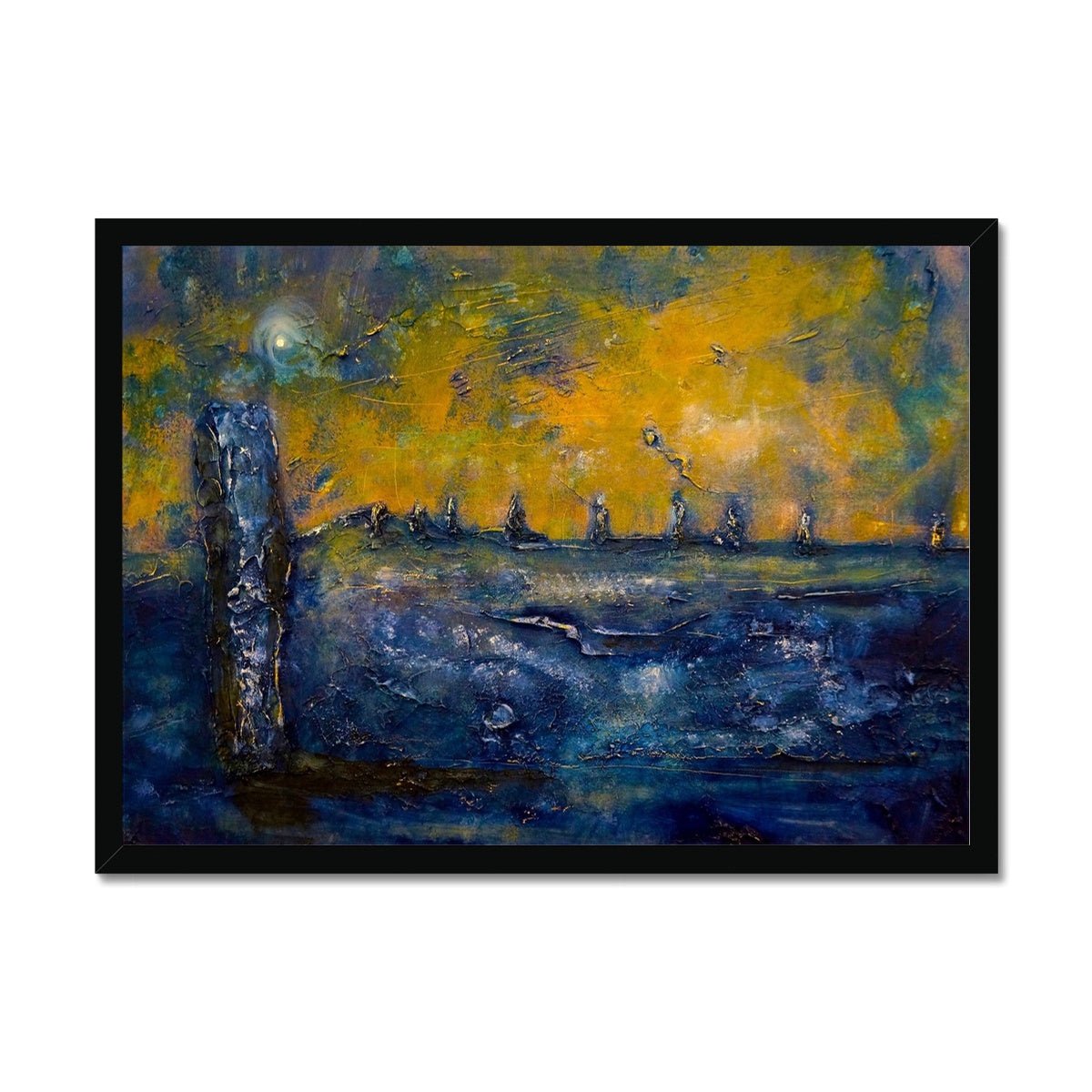 Brodgar Moonlight Orkney Painting | Framed Prints From Scotland