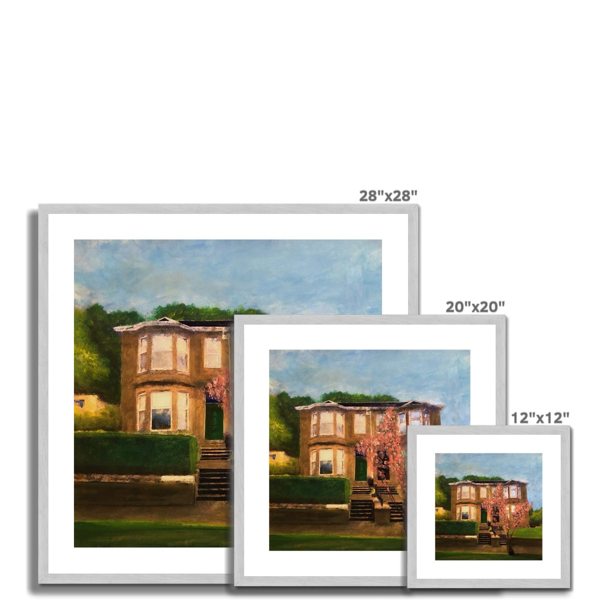 Broomberry Drive Painting | Antique Framed & Mounted Prints From Scotland