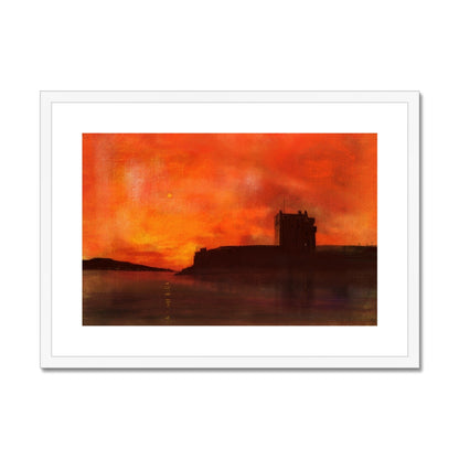 Broughty Castle Sunset Painting | Framed &amp; Mounted Prints From Scotland