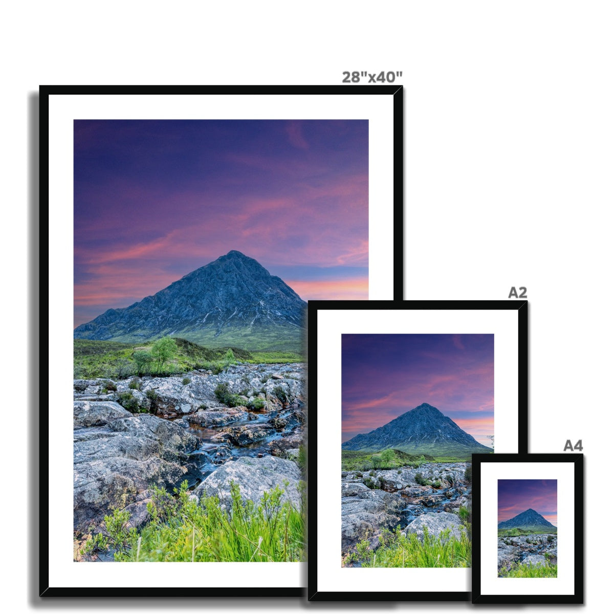 Buachaille Etive Mor Dawn Glencoe Scottish Landscape Photography | Framed &amp; Mounted Prints From Scotland