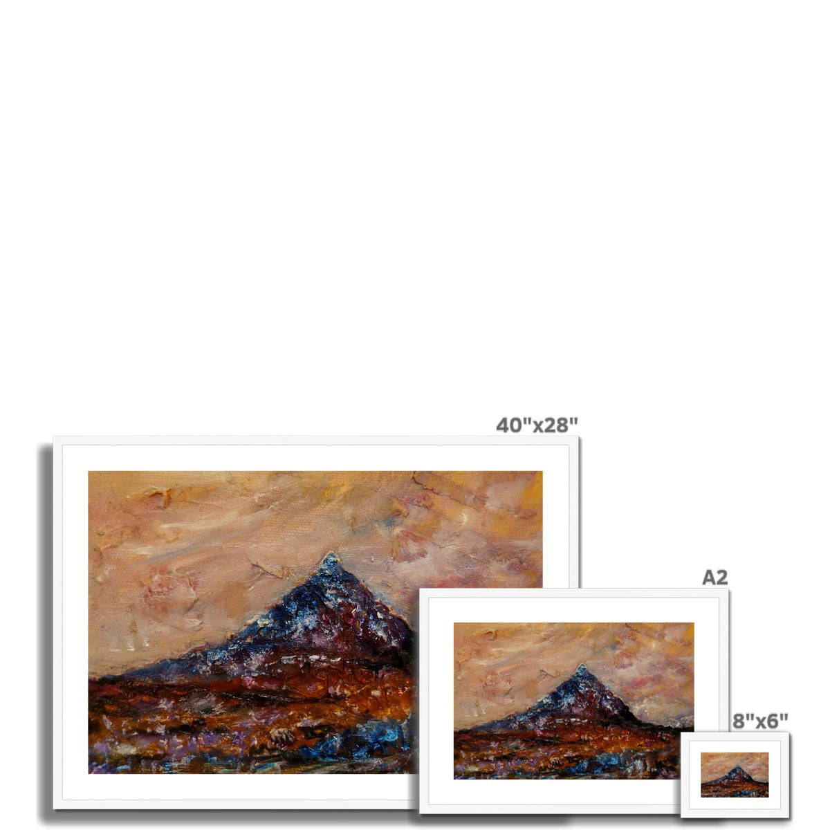 Buachaille Etive Mòr Painting | Framed &amp; Mounted Prints From Scotland