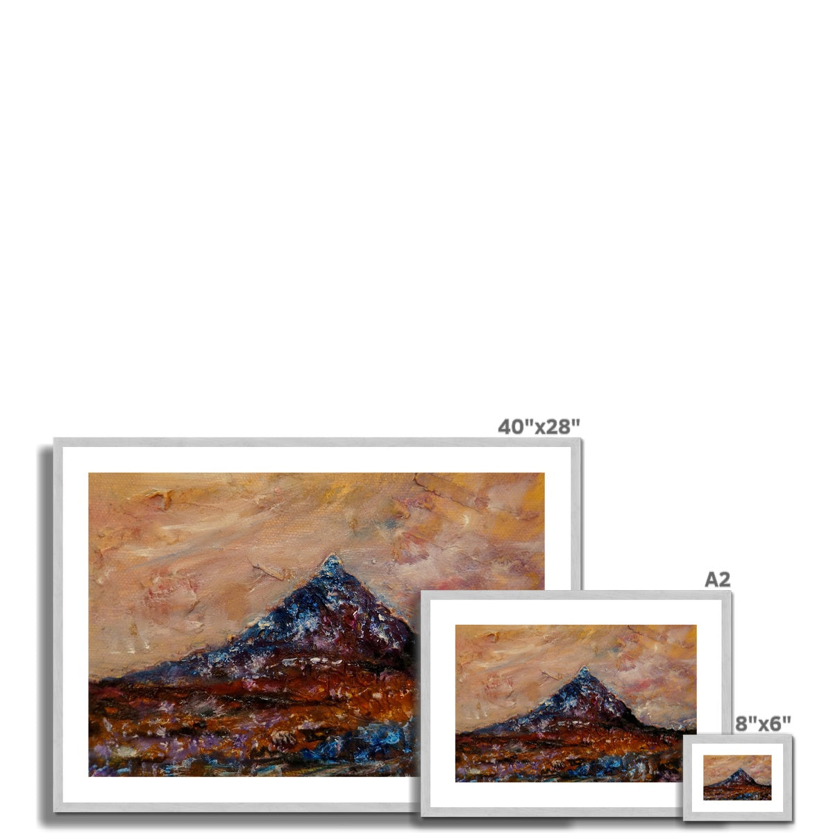 Buachaille Etive Mòr Painting | Antique Framed & Mounted Prints From Scotland