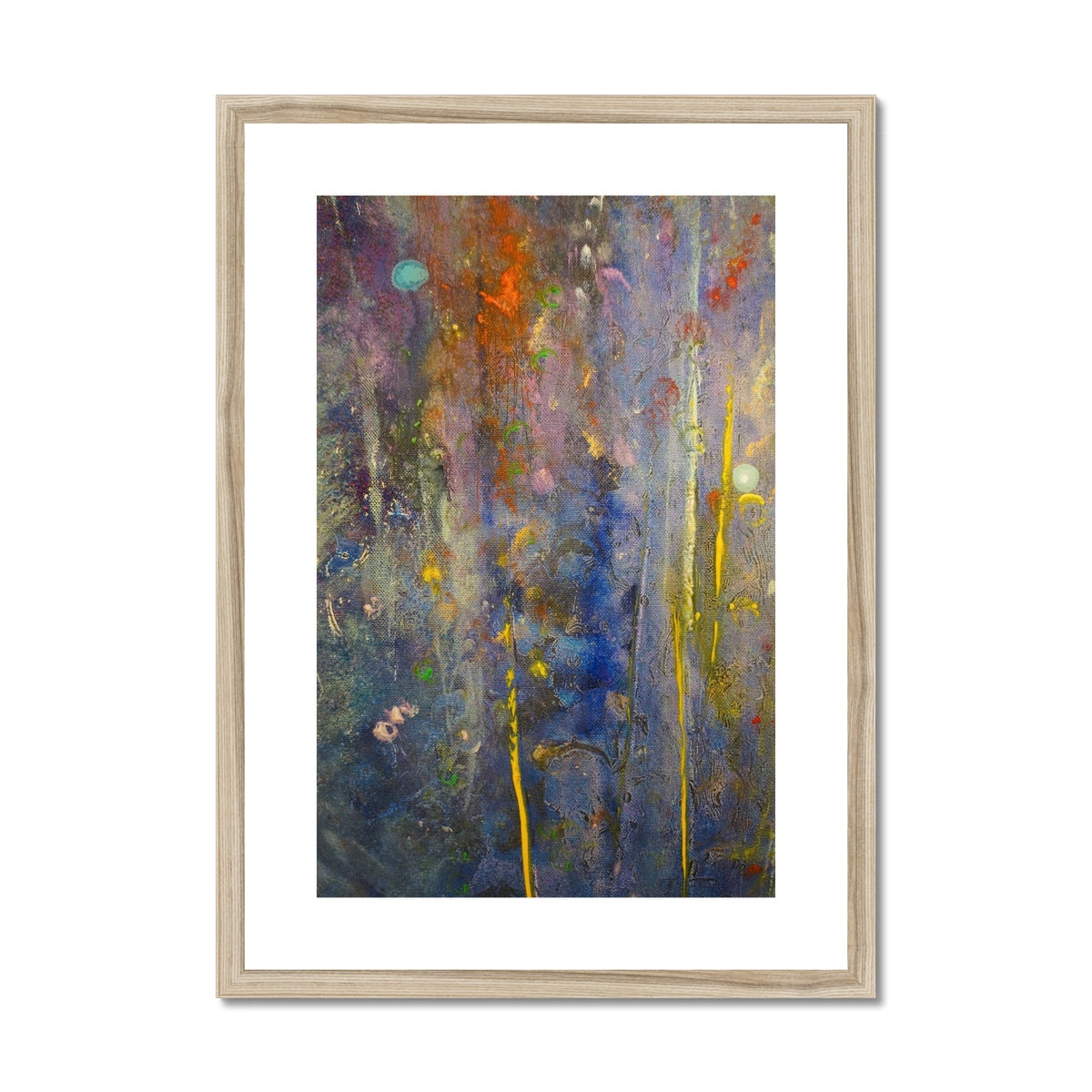 Cairngorms Waterfall Abstract Painting | Framed &amp; Mounted Prints From Scotland