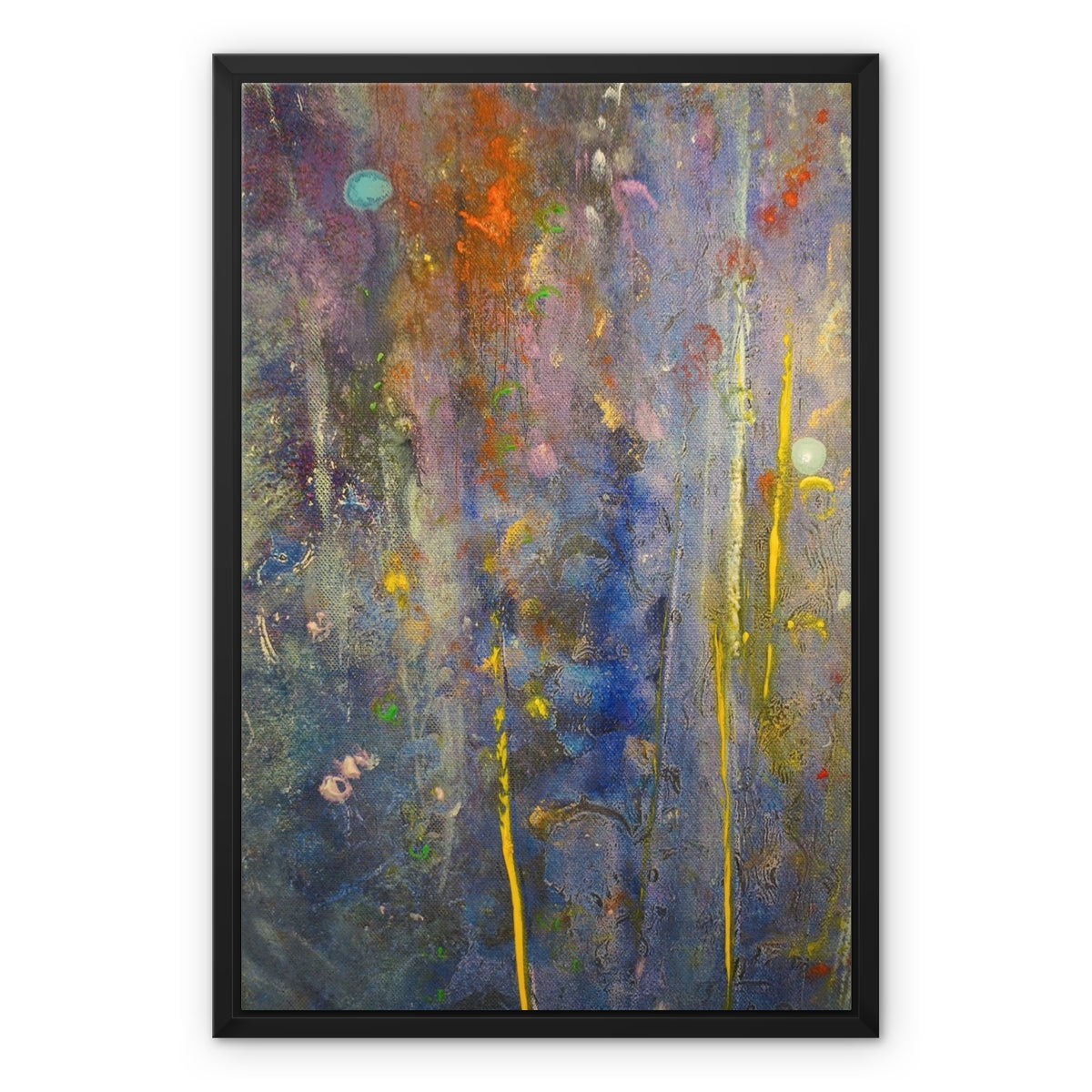 Cairngorms Waterfall Abstract Painting | Framed Canvas Prints From Scotland