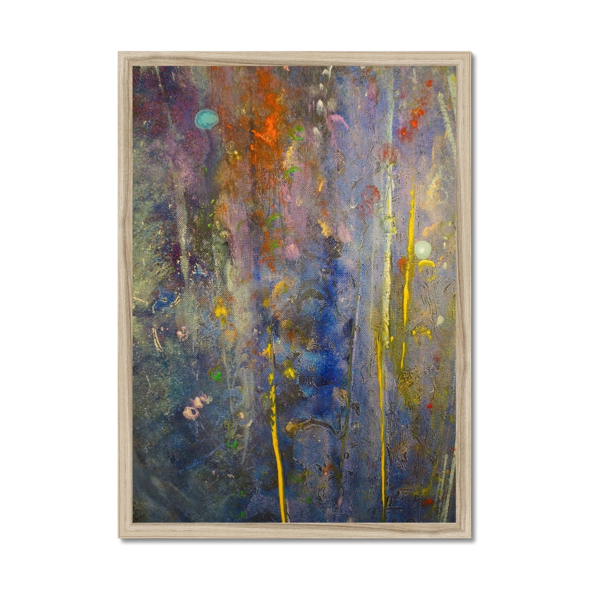 Cairngorms Waterfall Abstract Painting | Framed Prints From Scotland