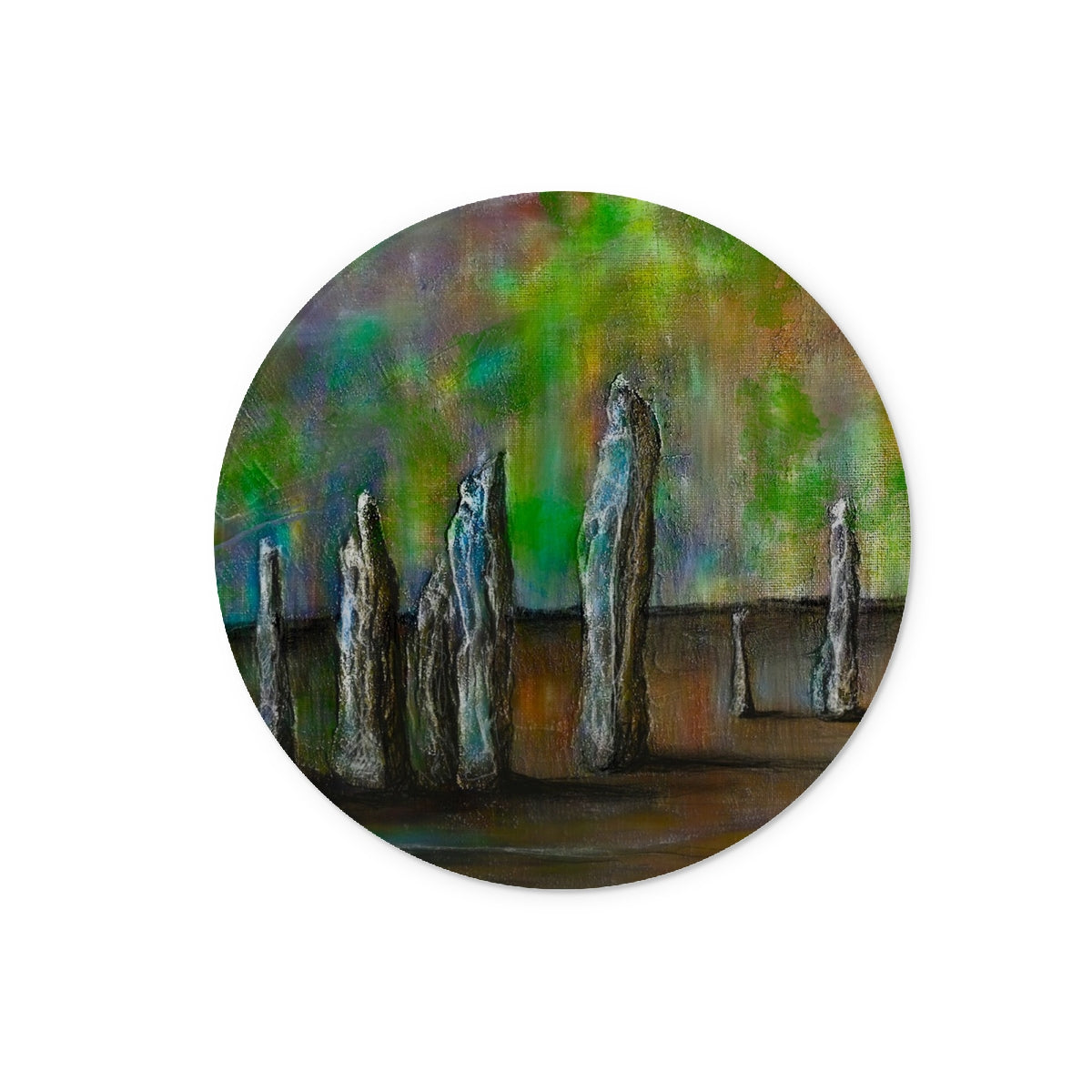 Callanish Northern Lights Art Gifts Glass Chopping Board