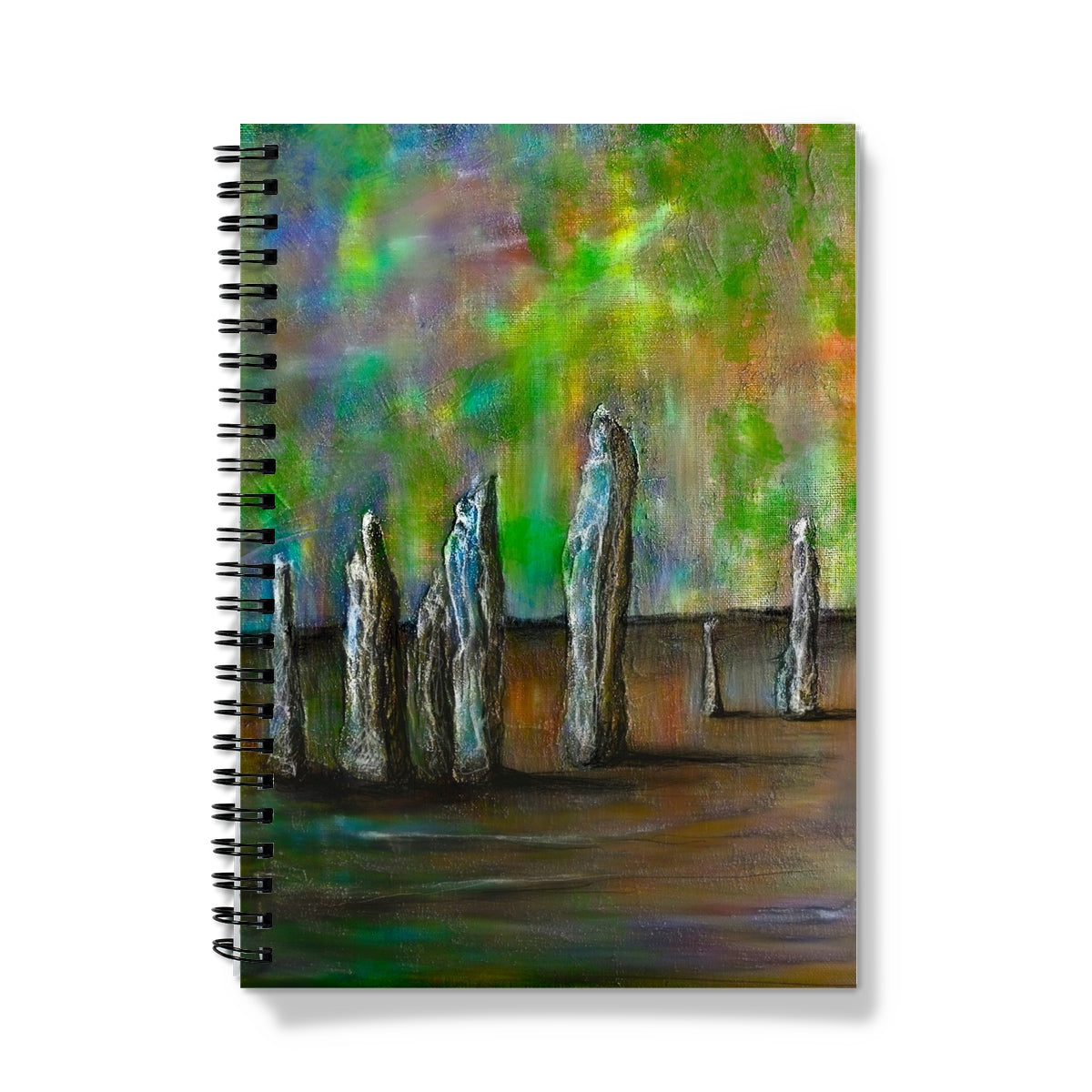 Callanish Northern Lights Art Gifts Notebook