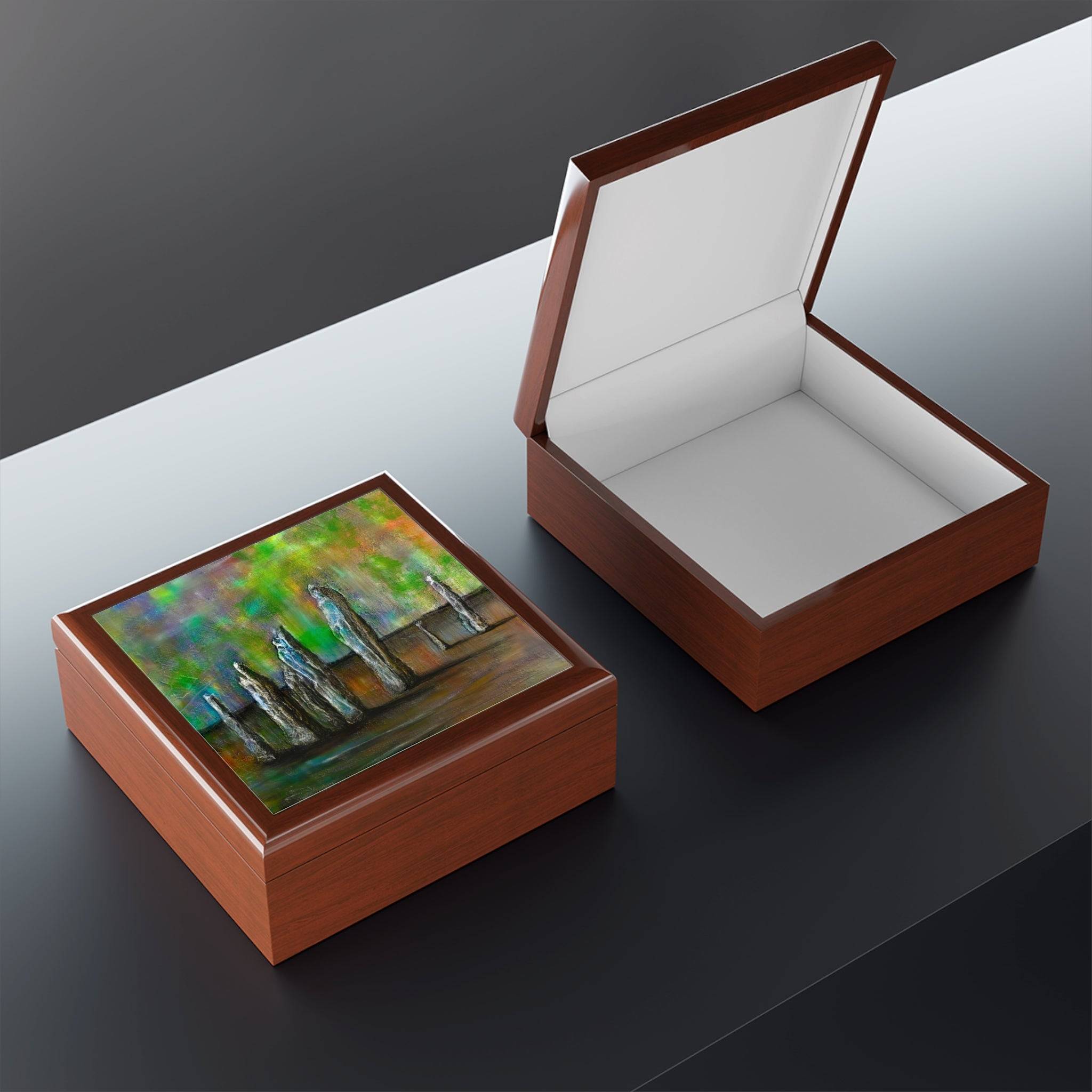 Callanish Northern Lights | Art Jewelry Box | Scotland