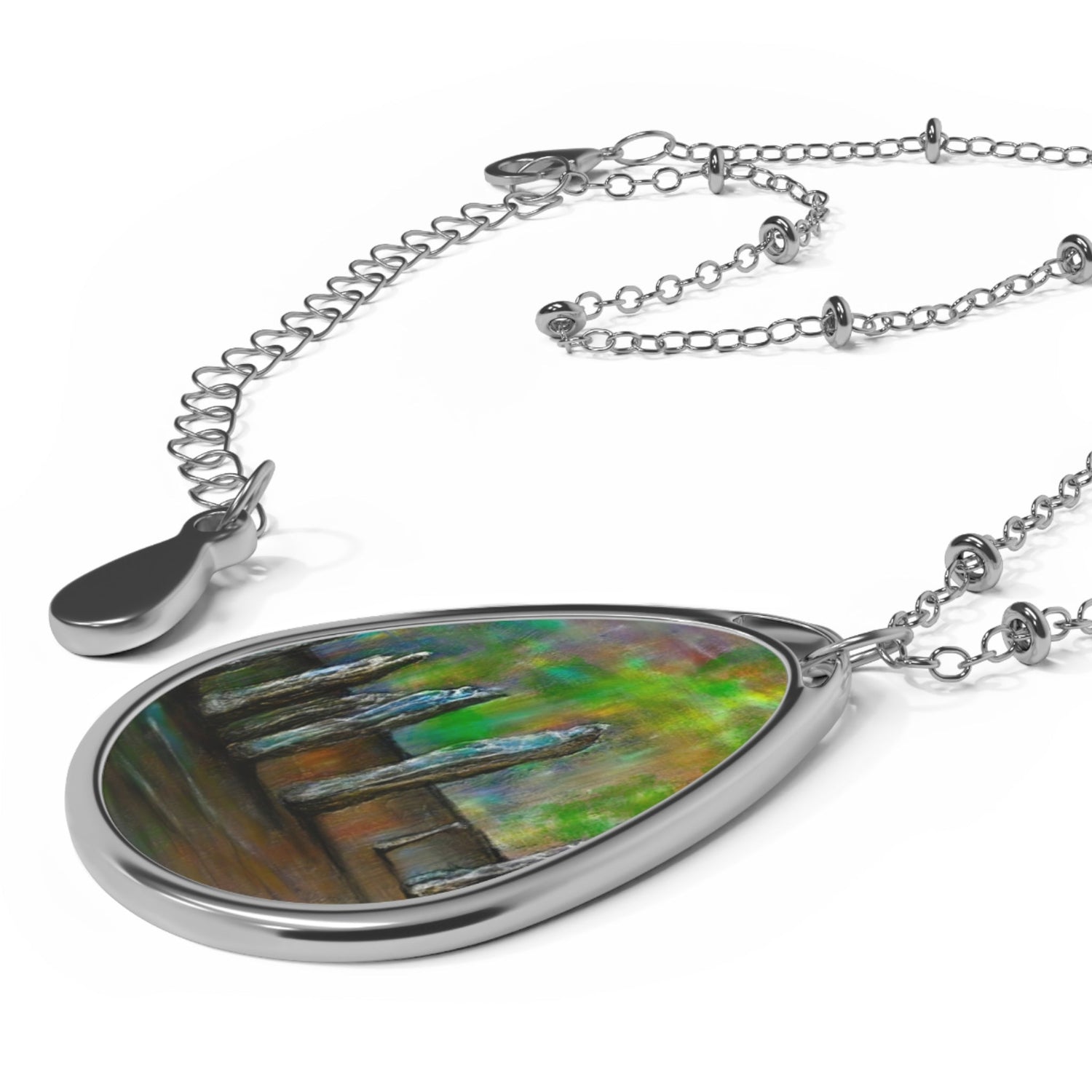 Callanish Northern Lights Necklace | Hebridean Islands Art Gallery | Paintings, Prints, Homeware and Art Gifts From Scotland By Scottish Artist Kevin Hunter