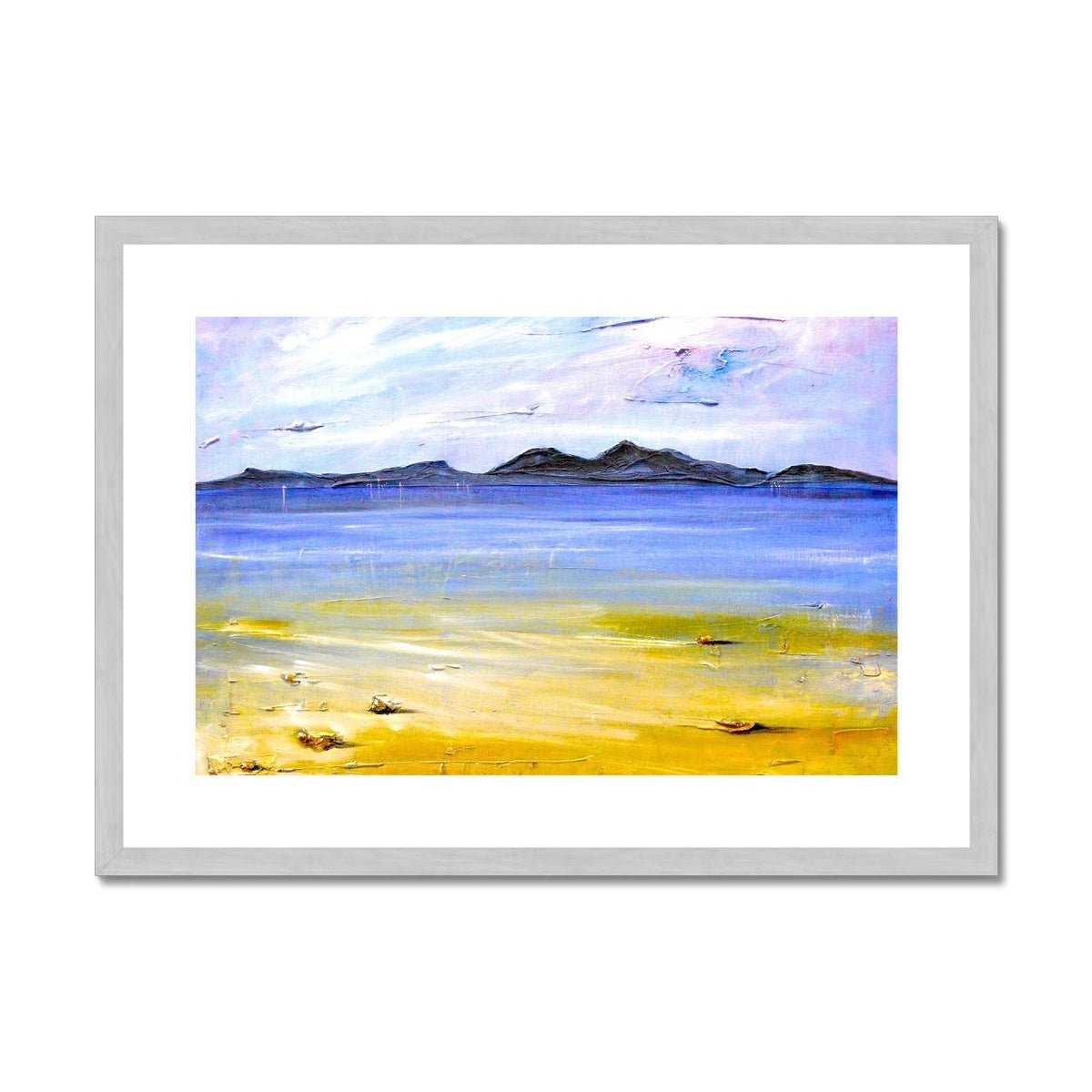 Camusdarach Beach Arisaig Painting | Antique Framed & Mounted Prints From Scotland