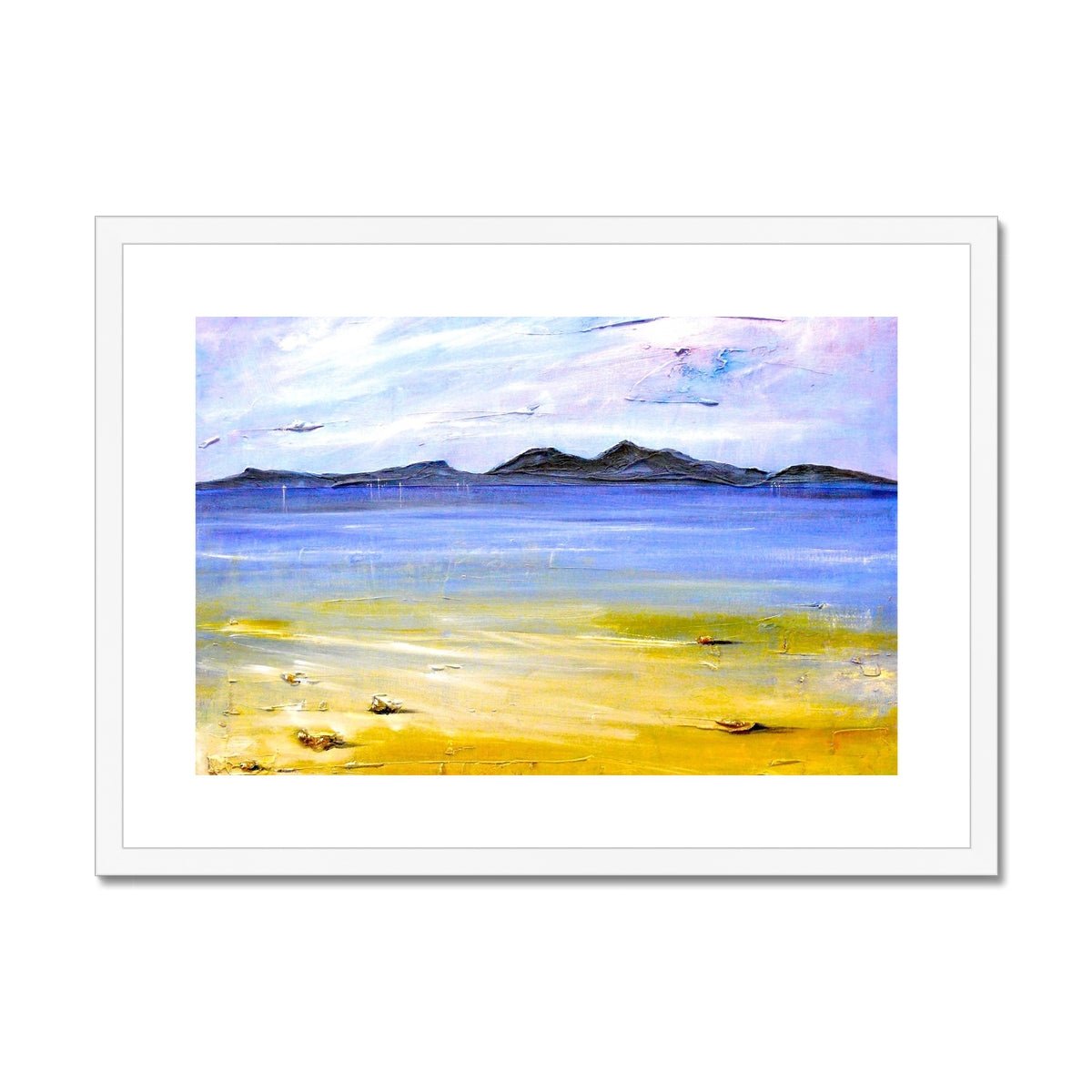 Camusdarach Beach Arisaig Painting | Framed & Mounted Prints From Scotland