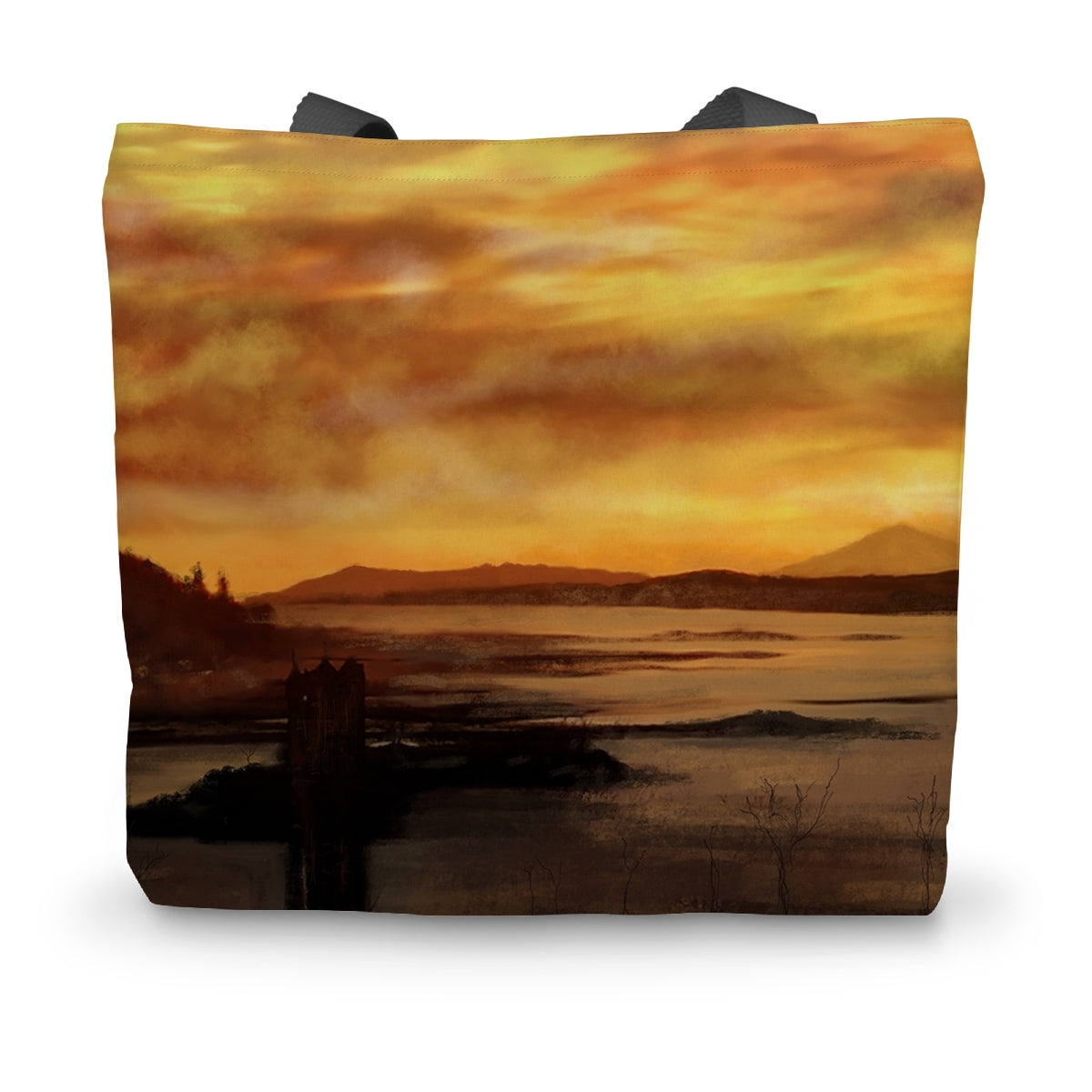 Castle Stalker Dusk Art Gifts Canvas Tote Bag