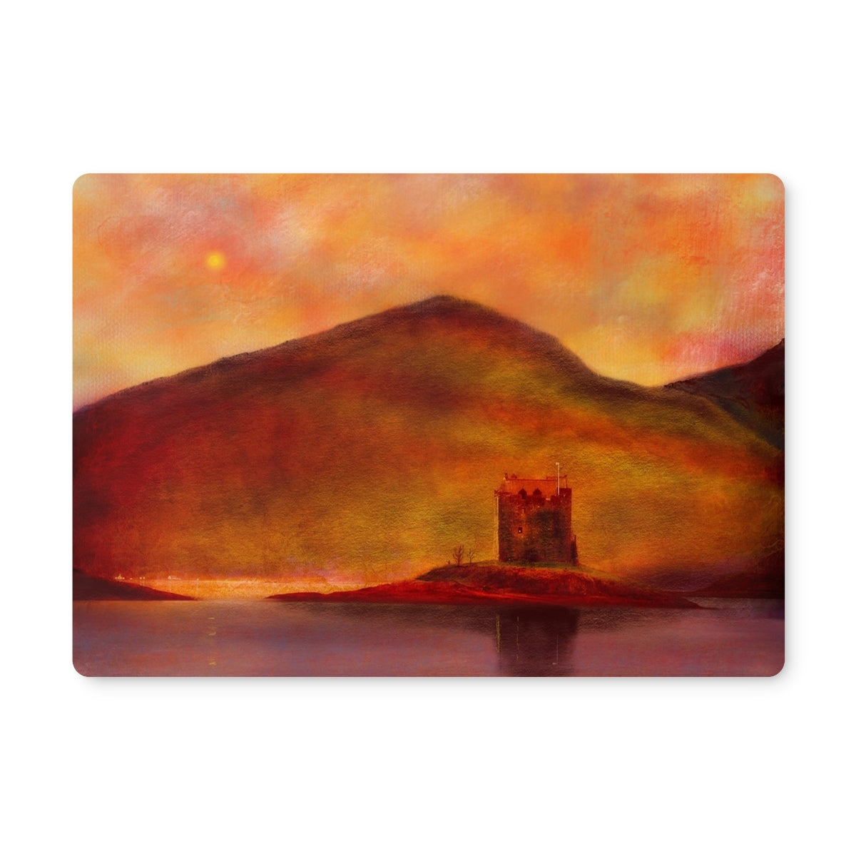 Castle Stalker Sunset | Scottish Art Gifts | Placemat