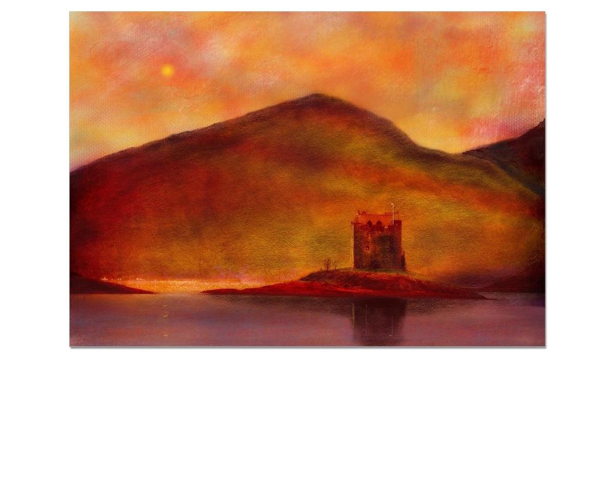 Castle Stalker Sunset Art Prints