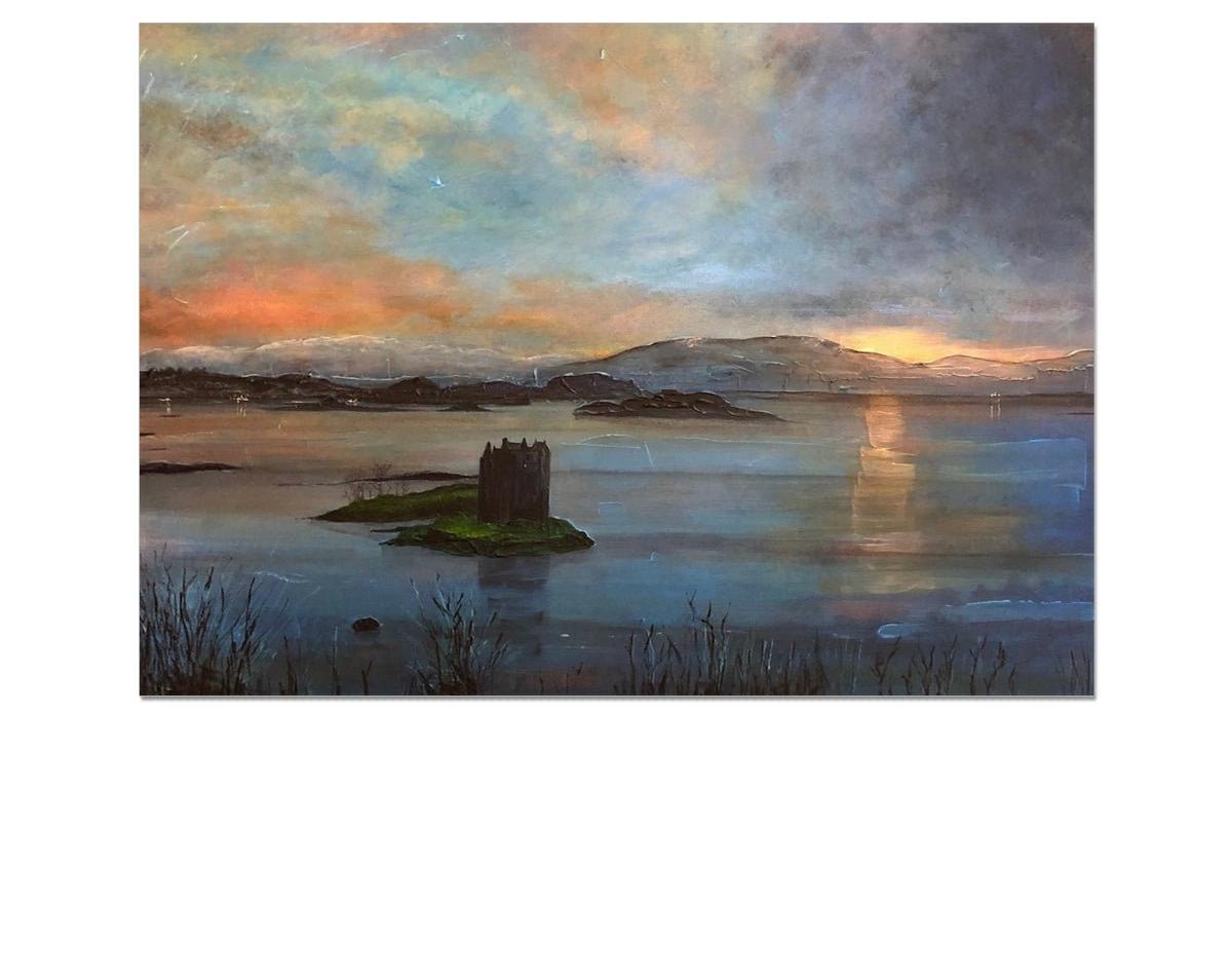 Castle Stalker Twilight Art Prints from my Historic & Iconic Art Gallery Collection