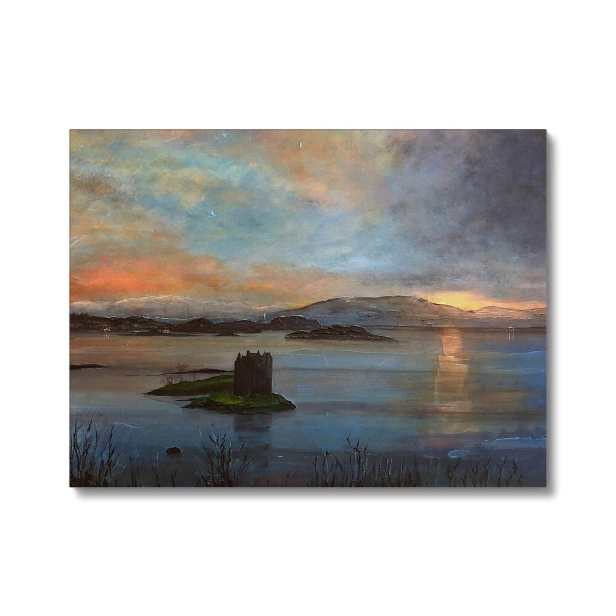 Castle Stalker Twilight Painting | Canvas Prints From Scotland