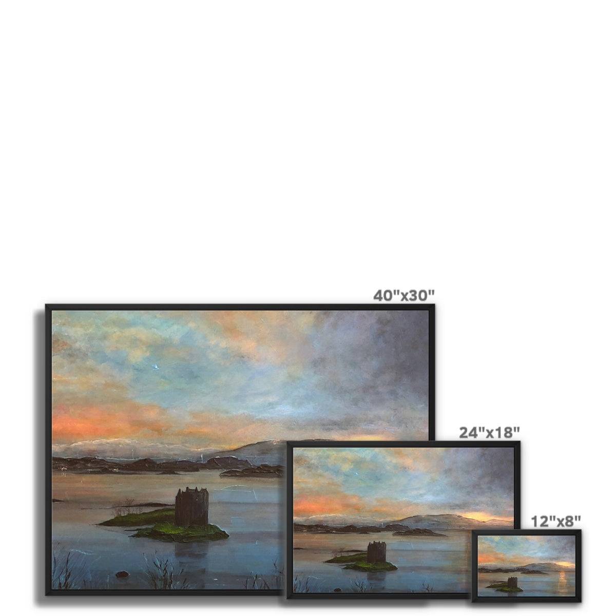 Castle Stalker Twilight Painting | Framed Canvas Prints From Scotland