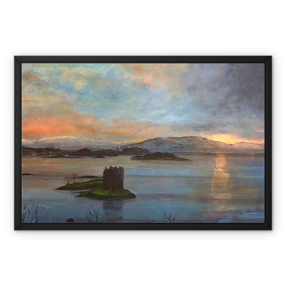 Castle Stalker Twilight Painting | Framed Canvas From Scotland