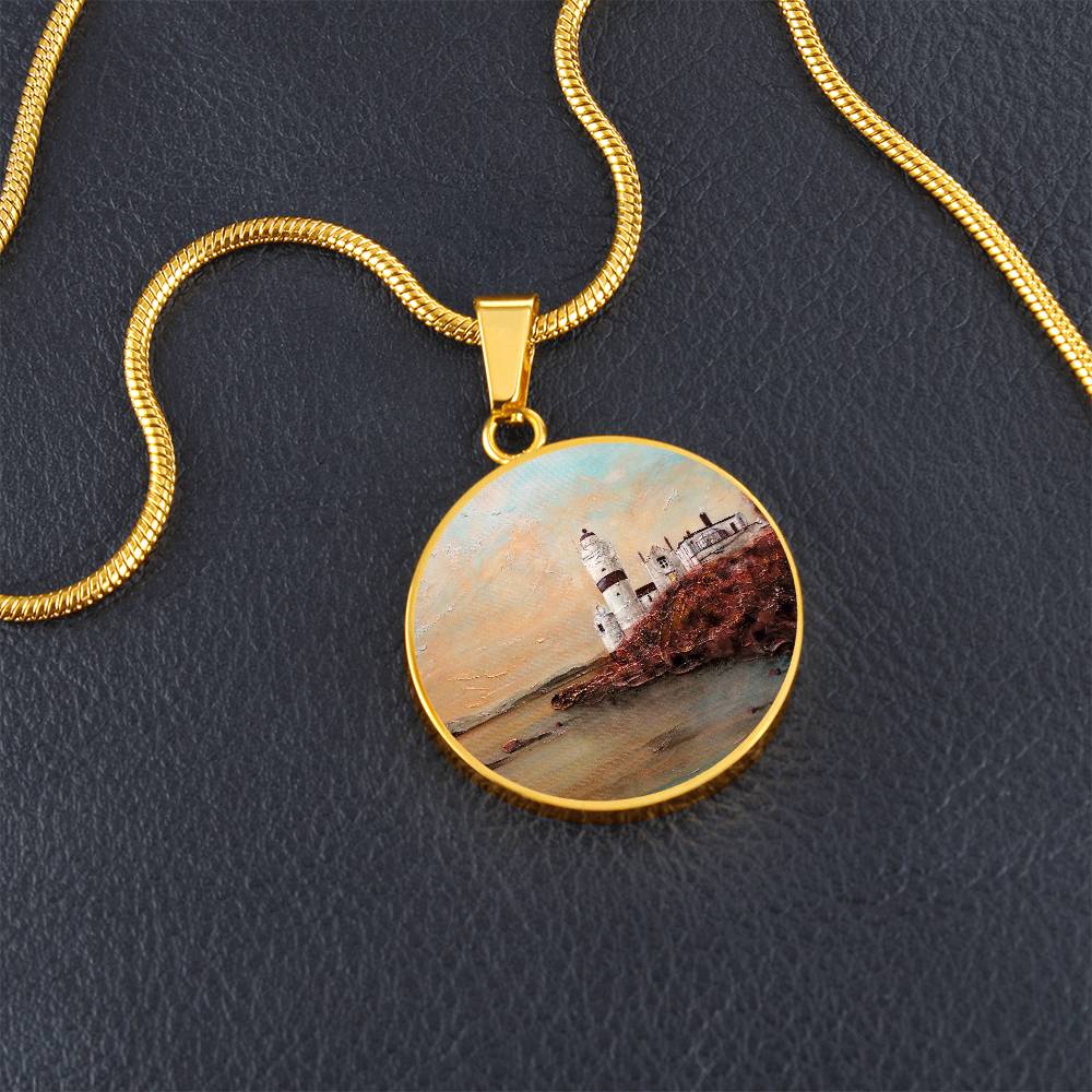 Cloch Lighthouse Dawn | Scottish Art Jewellery | Luxury Necklace