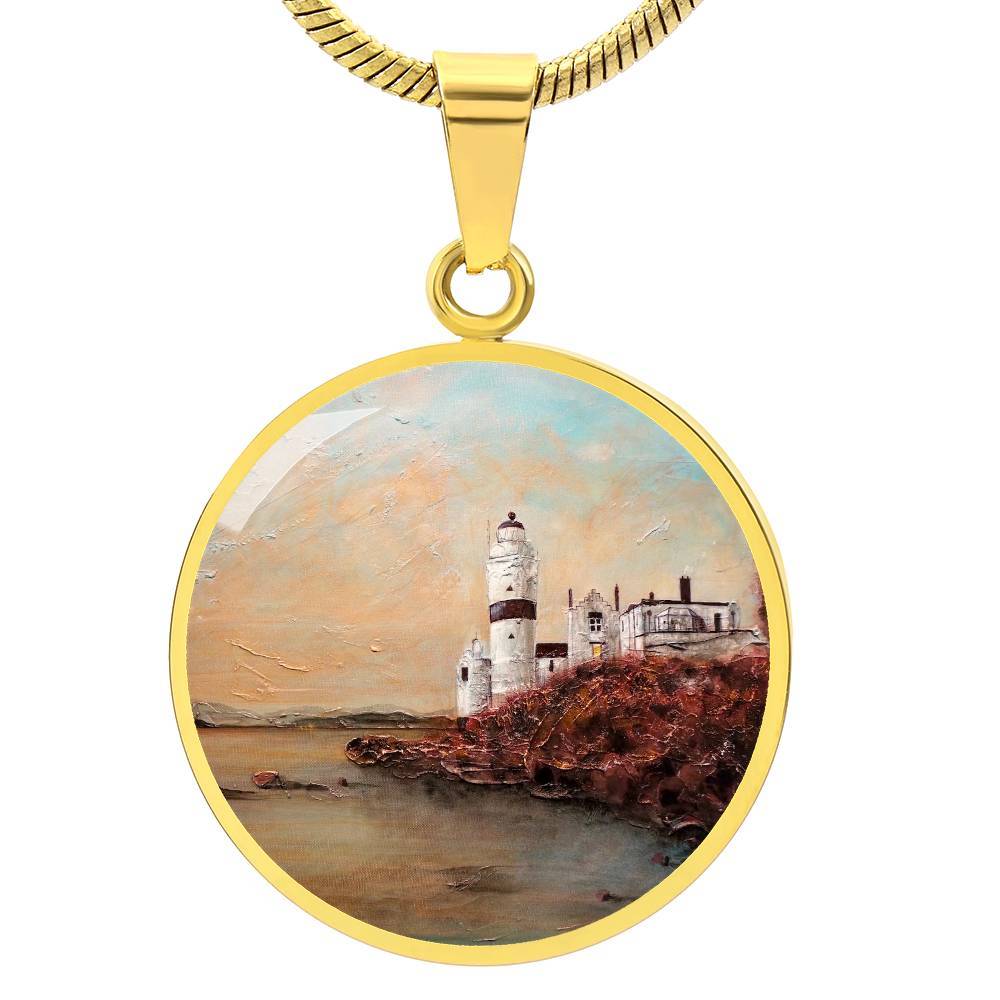 Cloch Lighthouse Dawn | Scottish Art Jewelry | Luxury Designer Necklace