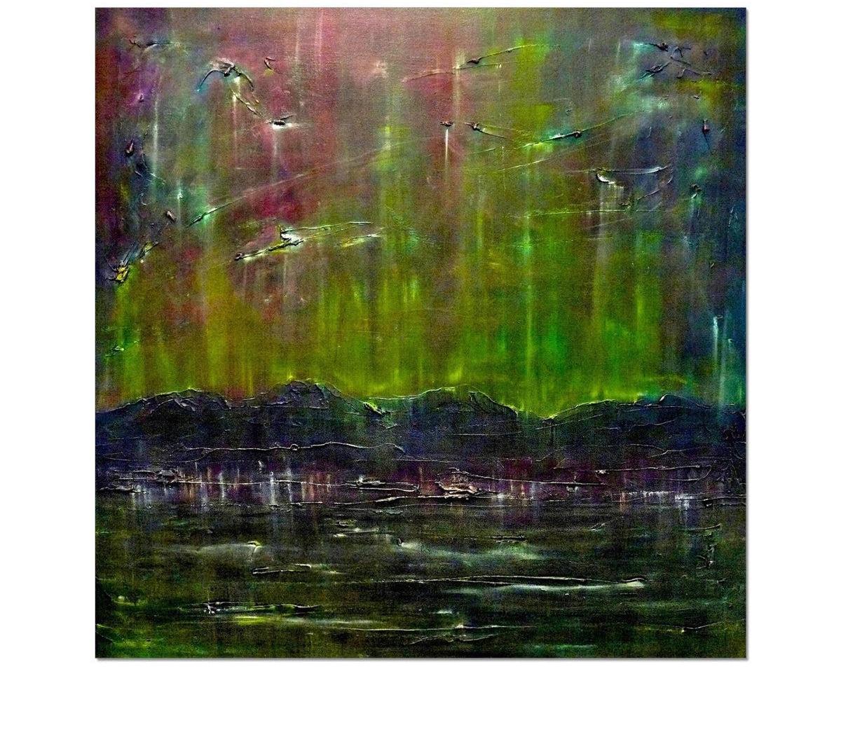 Cromarty Harbour Northern Lights-art-painting-scotland