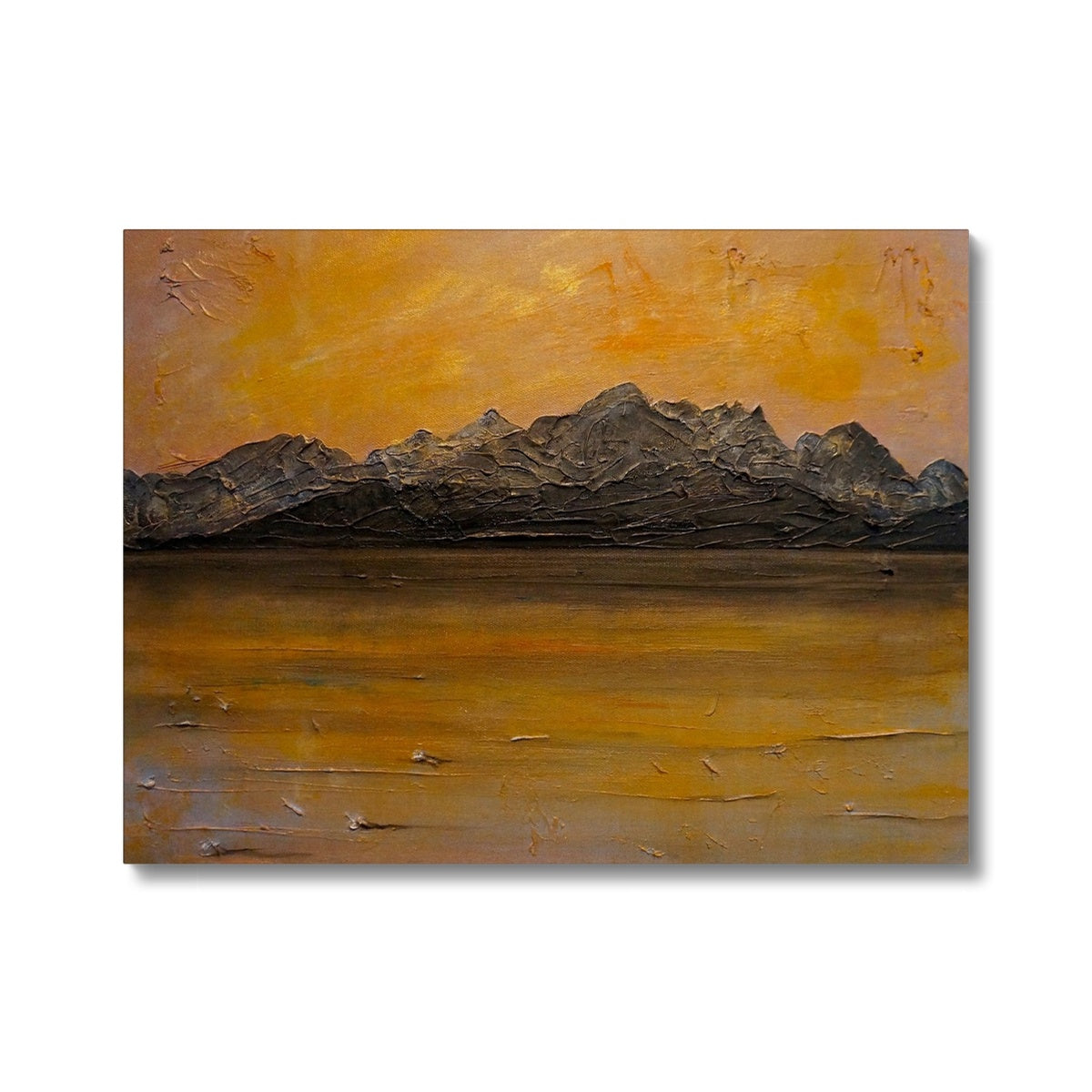 Cuillin Sunset Skye Painting | Canvas Prints From Scotland