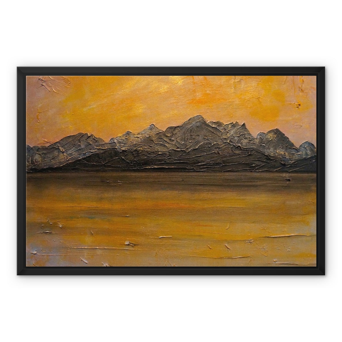 Cuillin Sunset Skye Painting | Framed Canvas From Scotland