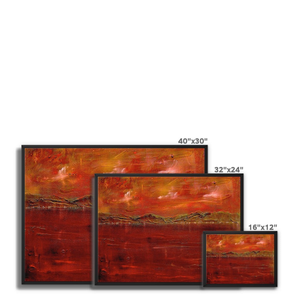 Deep Clyde Dusk Painting | Framed Canvas Prints From Scotland