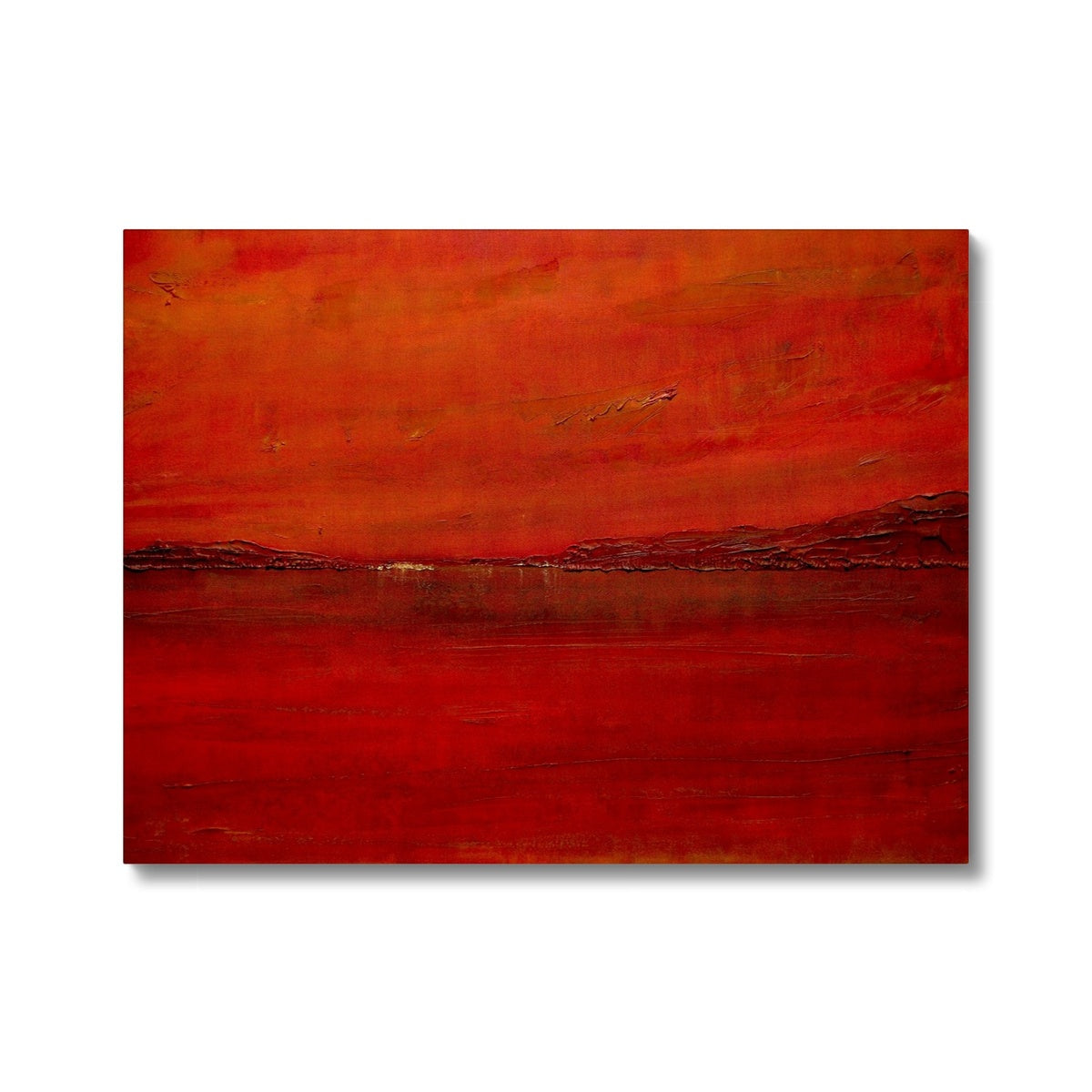 Deep Loch Lomond Sunset Painting | Canvas From Scotland