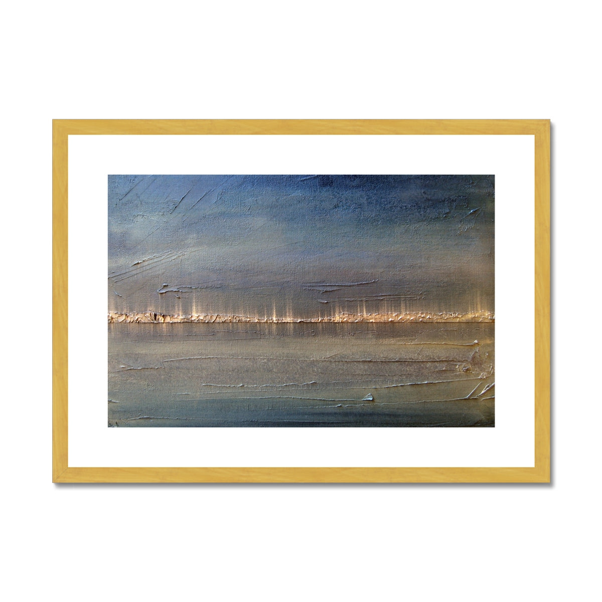 Distant Lights Lake Ontario Painting | Antique Framed & Mounted Prints From Scotland