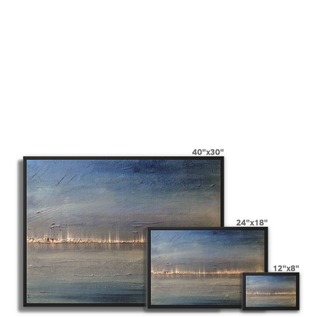 Distant Lights Lake Ontario Painting | Framed Canvas From Scotland