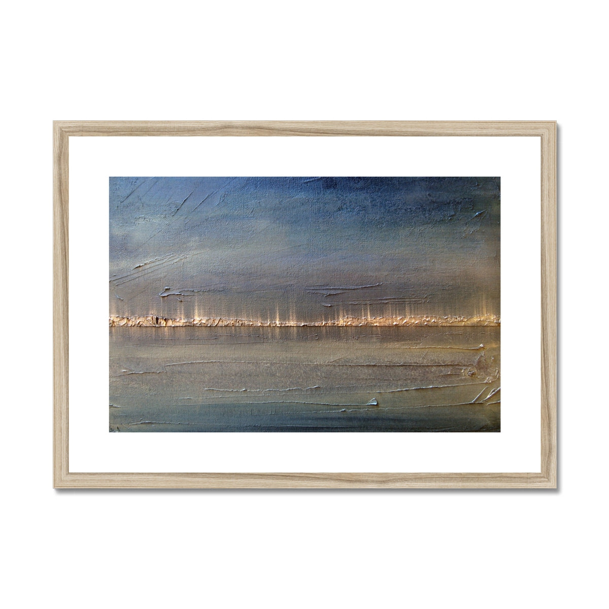 Distant Lights Lake Ontario Painting | Framed & Mounted Prints From Scotland