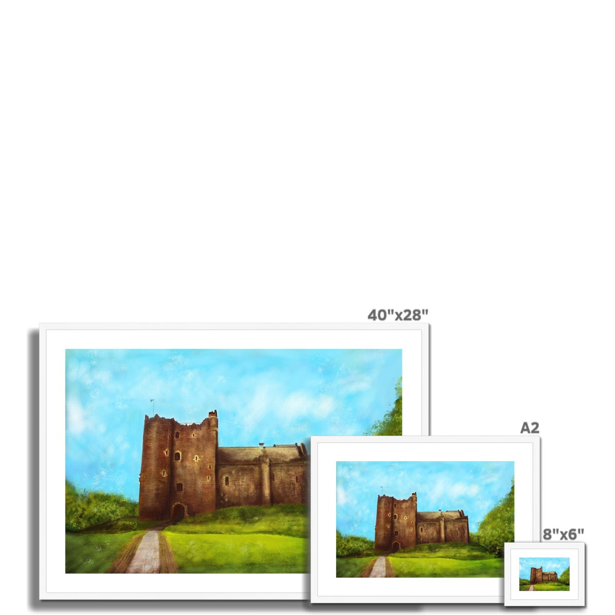 Doune Castle Painting | Framed & Mounted Prints From Scotland