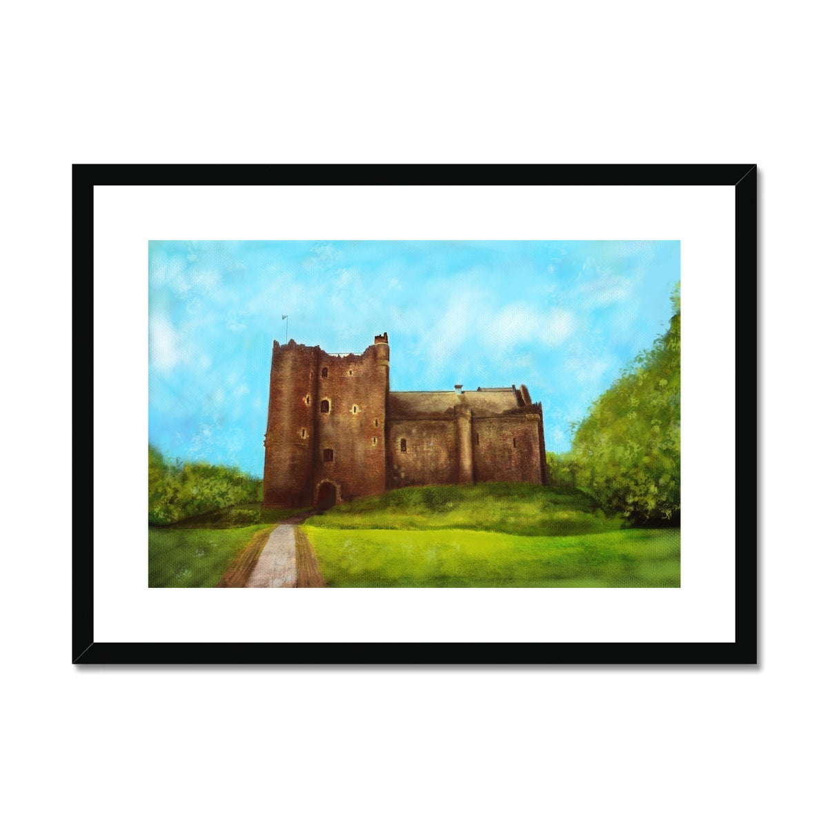 Doune Castle Painting | Framed & Mounted Prints From Scotland