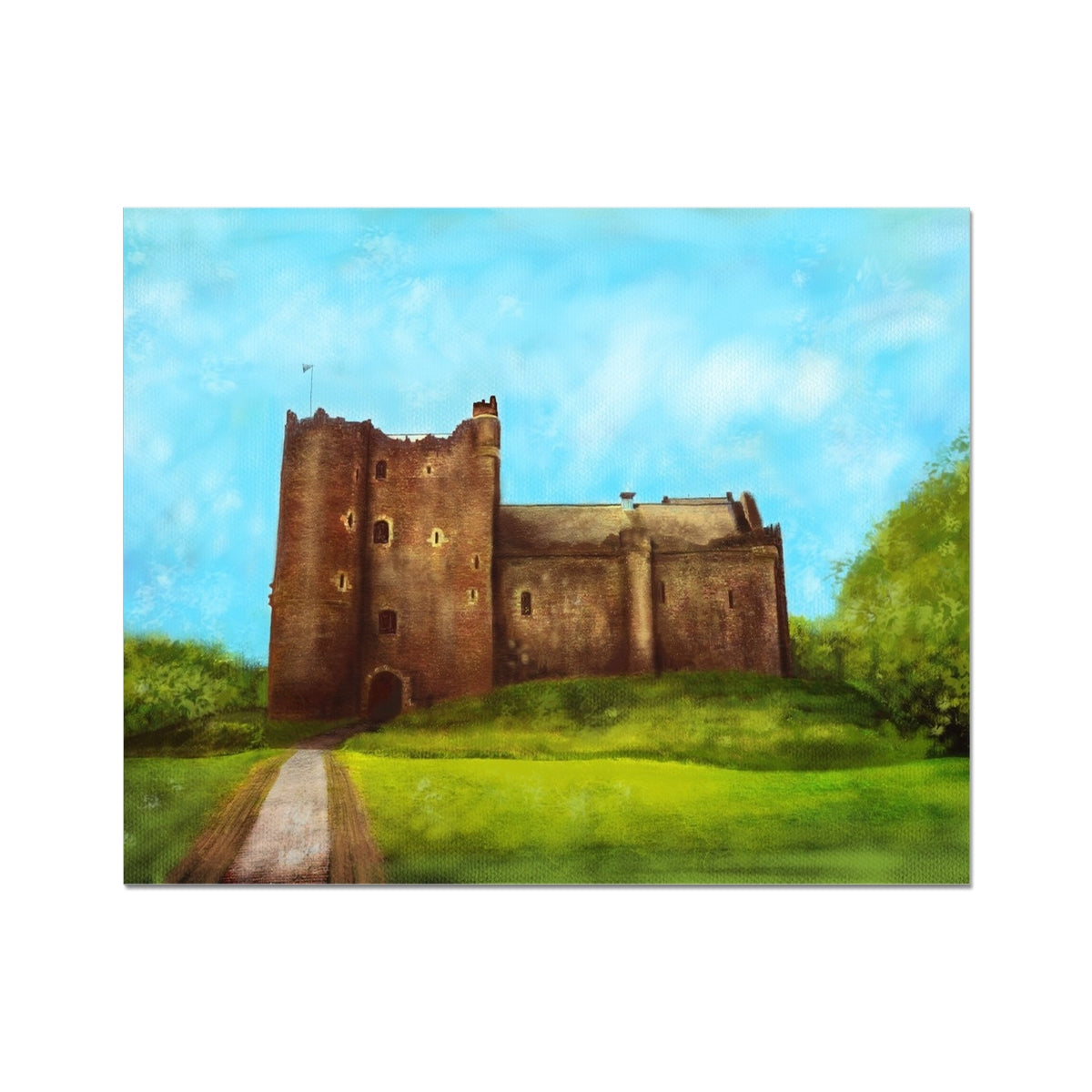 Doune Castle Painting | Artist Proof Collector Prints From Scotland