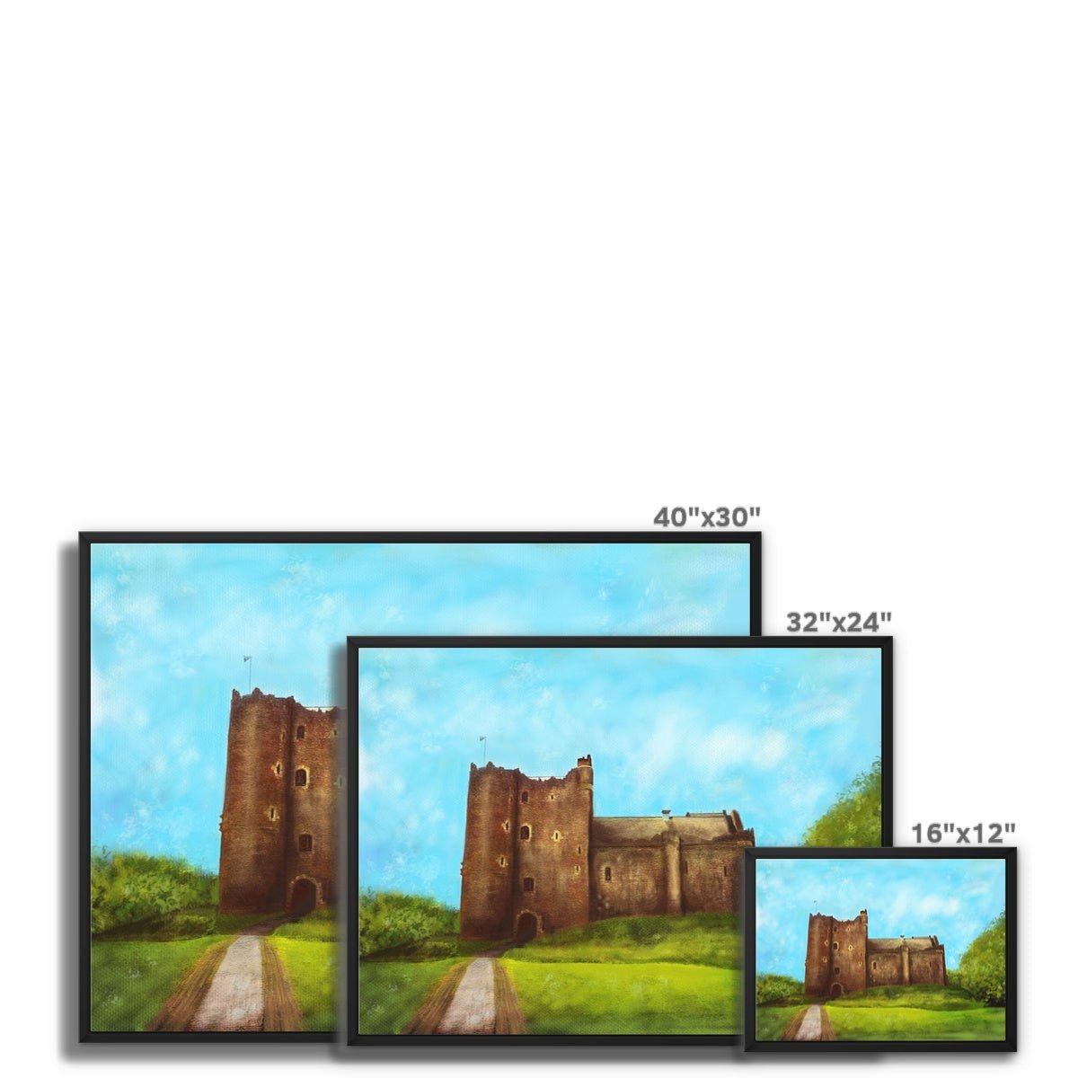 Doune Castle Painting | Framed Canvas From Scotland