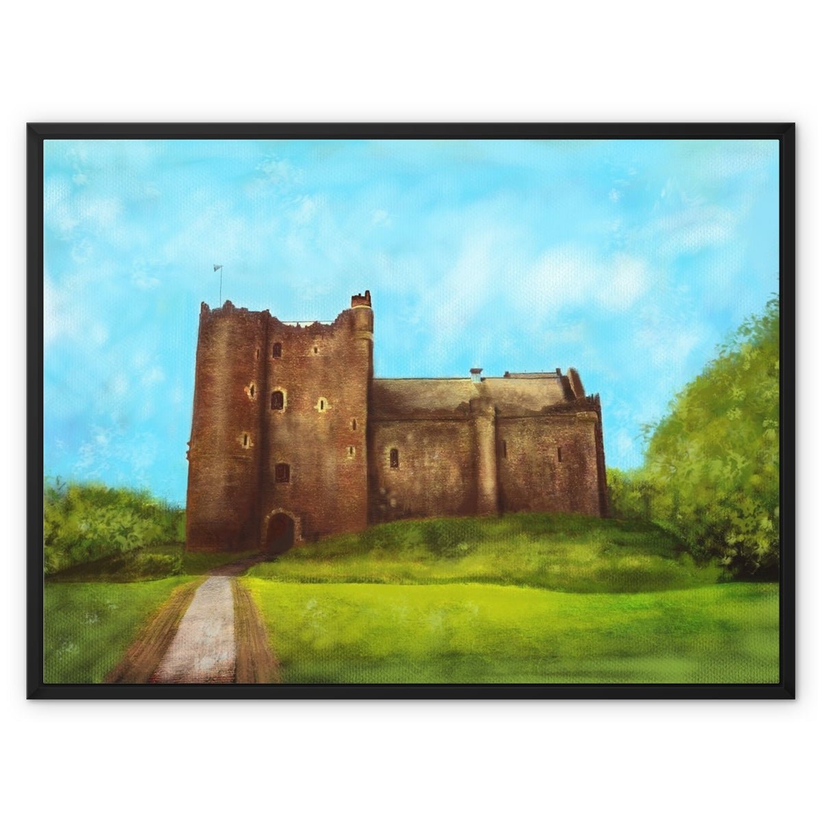 Doune Castle Painting | Framed Canvas Prints From Scotland