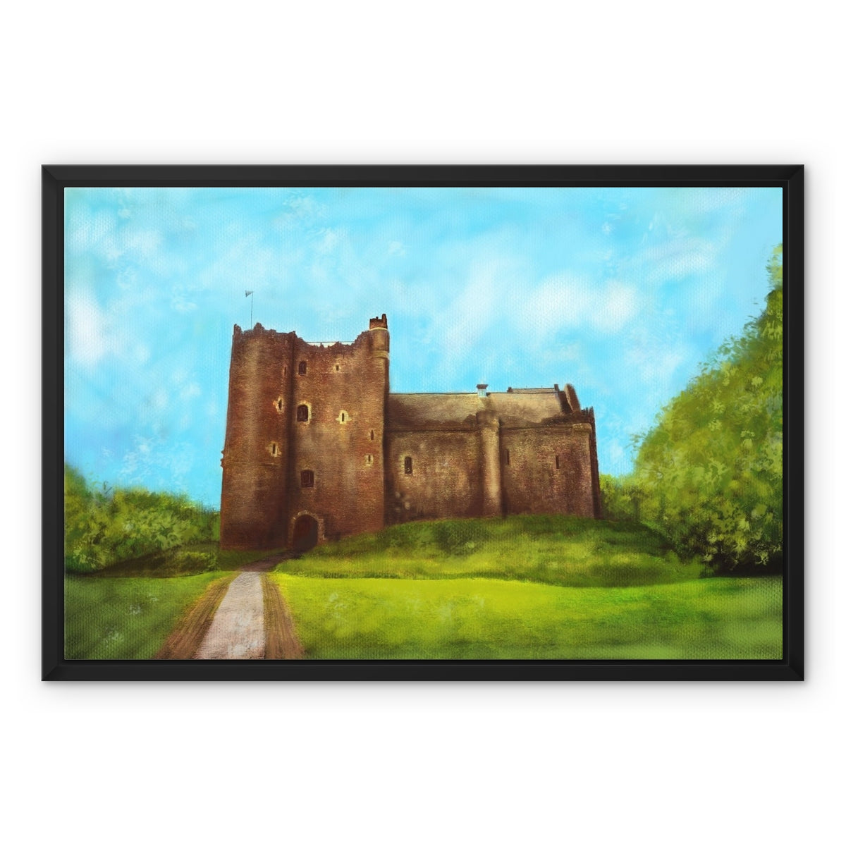 Doune Castle Painting | Framed Canvas Prints From Scotland