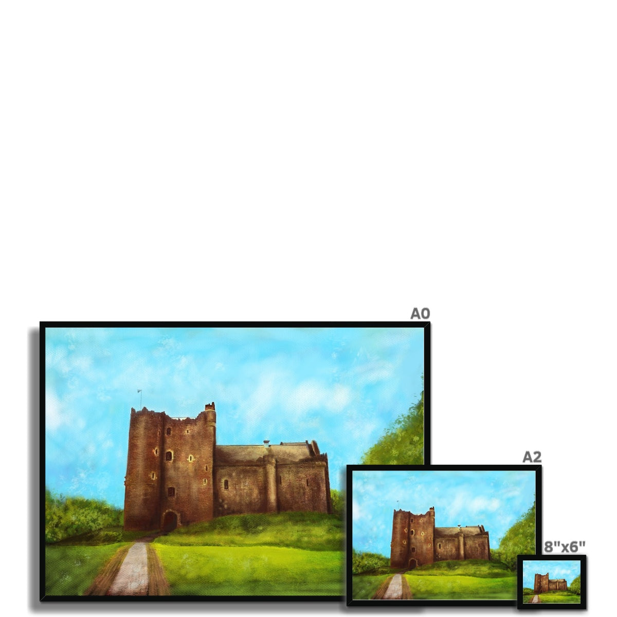 Doune Castle Painting | Framed Prints From Scotland