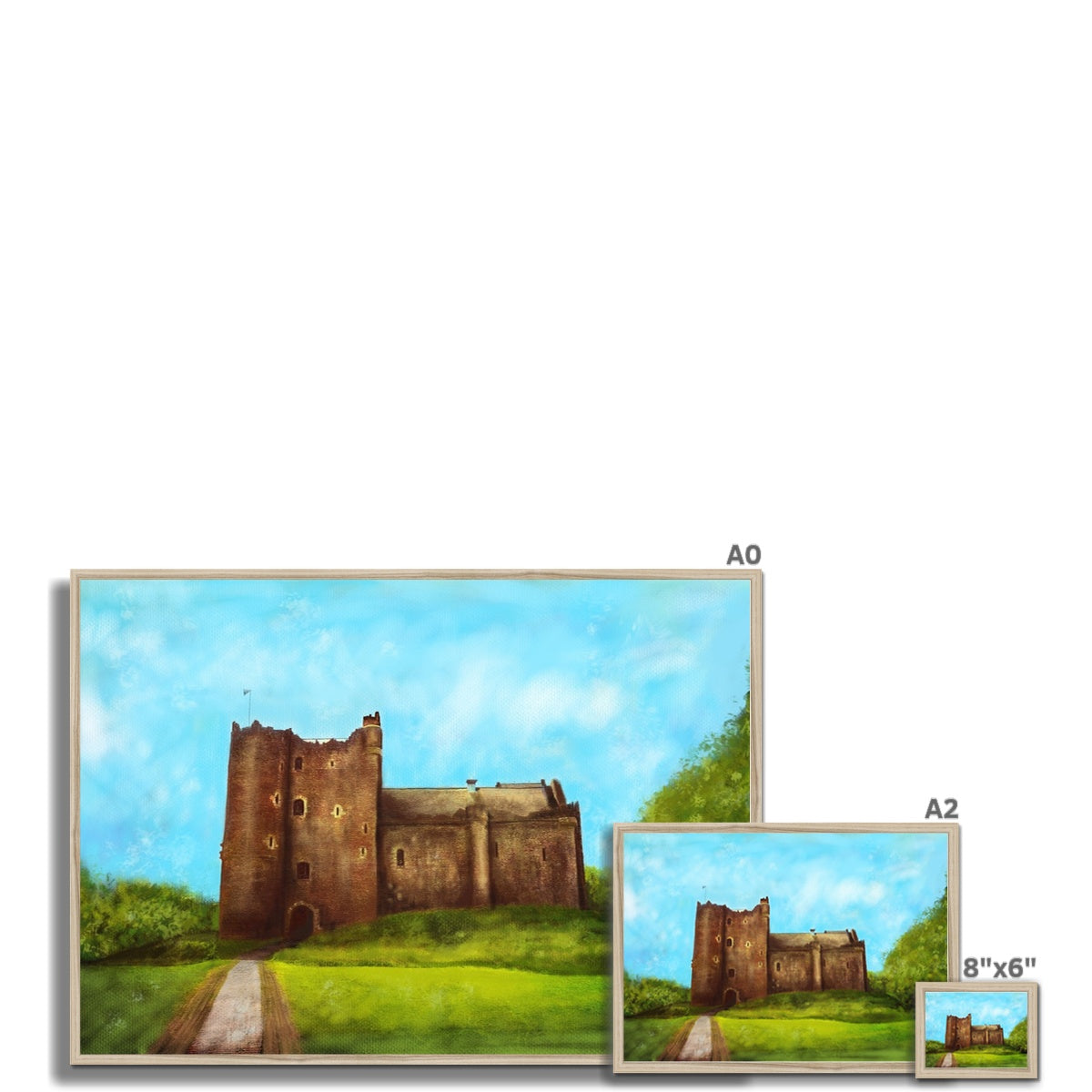 Doune Castle Painting | Framed Prints From Scotland