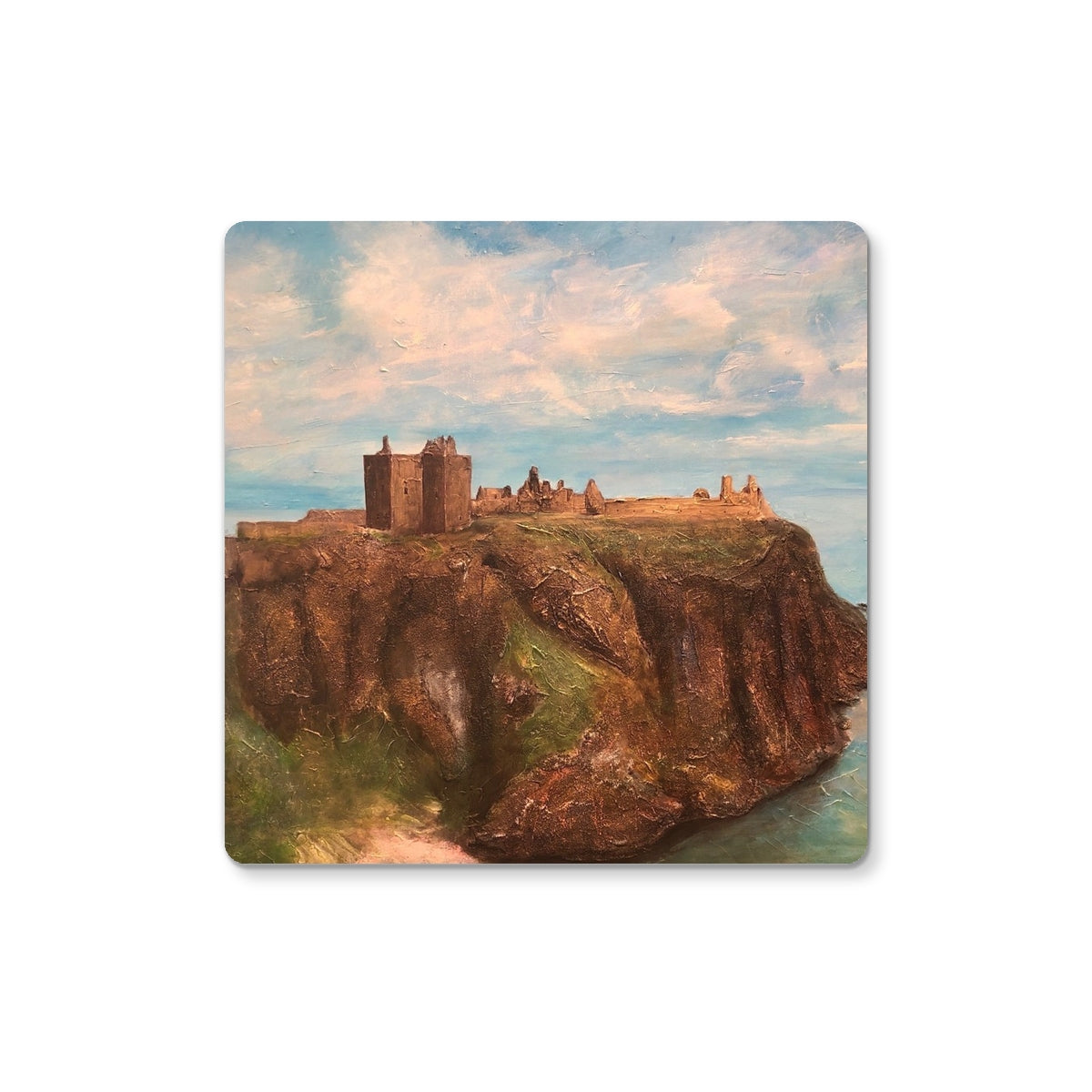 Dunnottar Castle | Scottish Art Gifts | Coaster