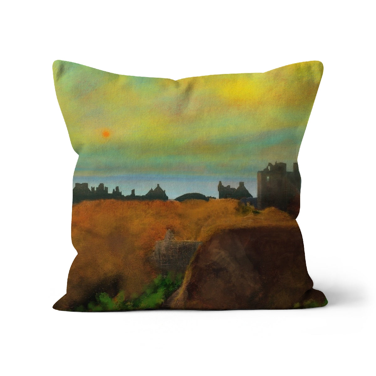 Dunnottar Castle Dusk Art Gifts Cushion