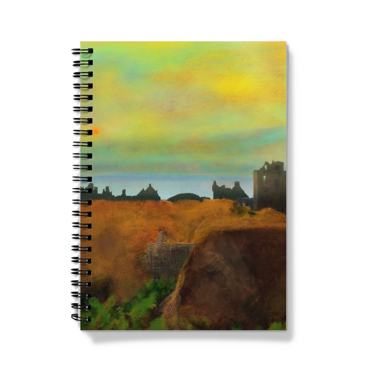 Dunnottar Castle Dusk Art Gifts Notebook